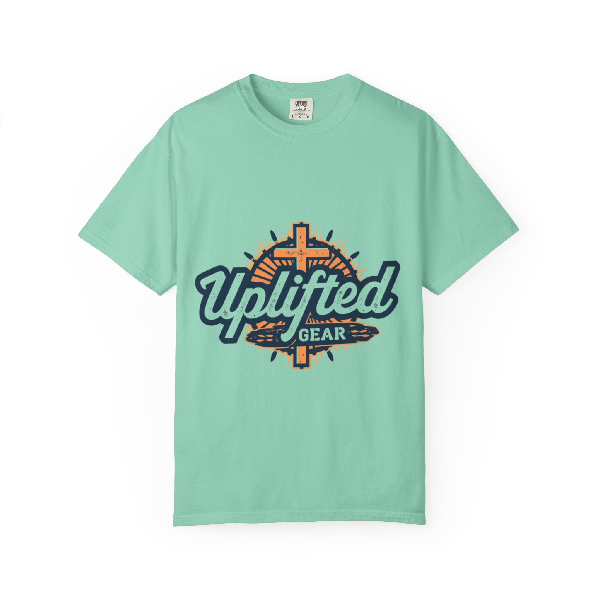 Uplifted Gear Christian T-Shirt – Bold Logo Faith Tee for Inspired Living Printify