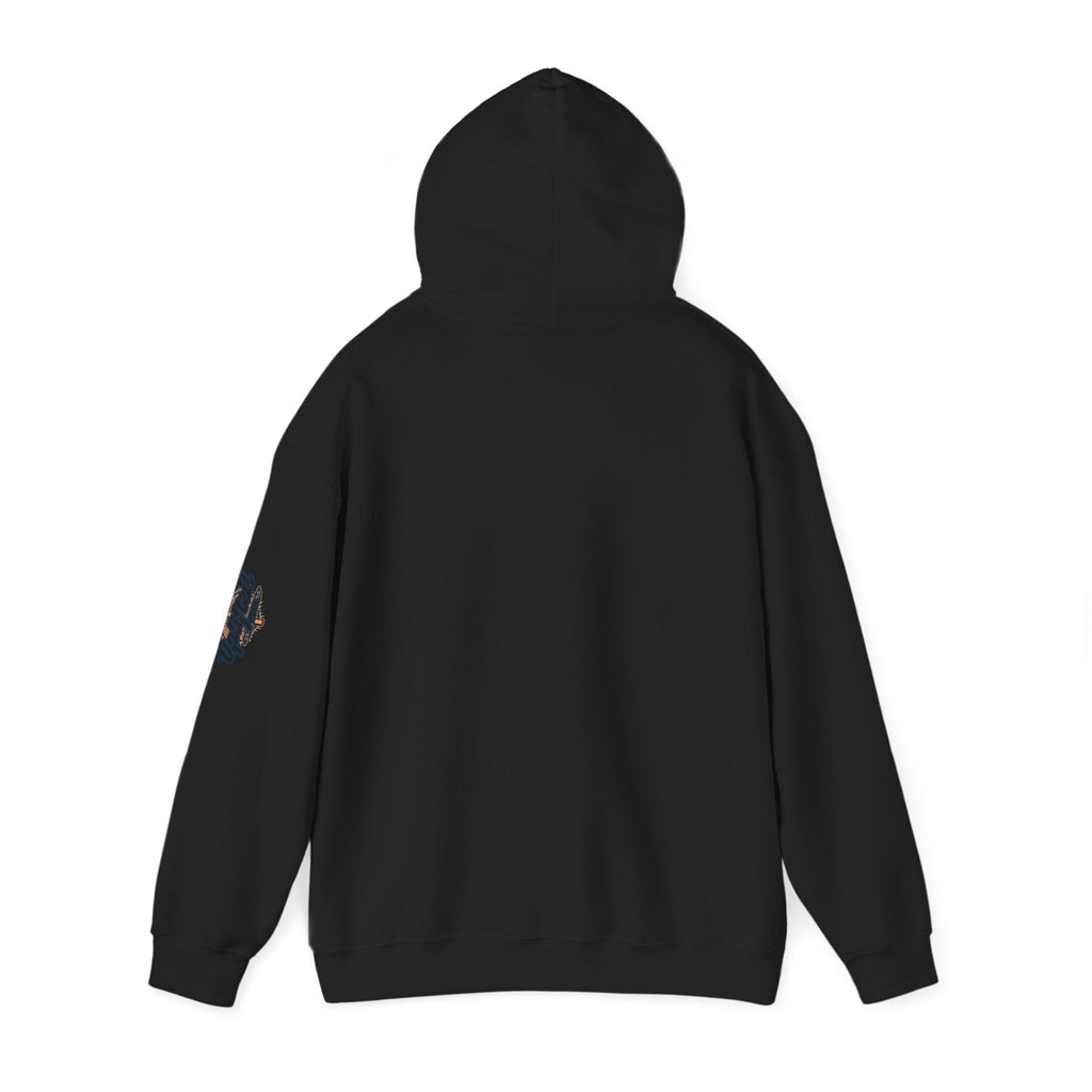 Jesus Ichthys Hoodie – Christian Fish Symbol with Cross & Jesus Inscription Sweatshirt for Eternal Faith & Streetwear Printify