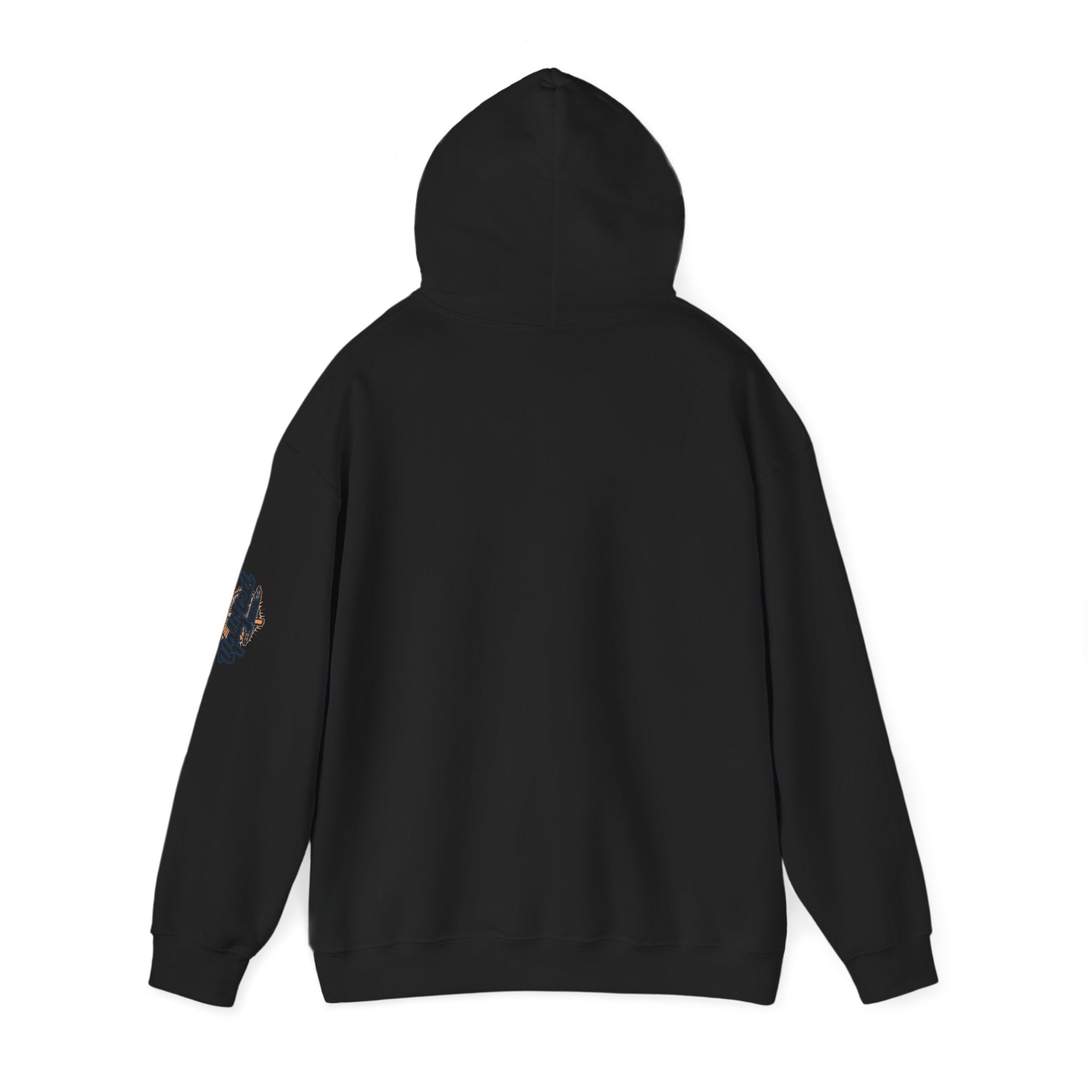 Jesus Ichthys Hoodie – Christian Fish Symbol with Cross & Jesus Inscription Sweatshirt for Eternal Faith & Streetwear Printify