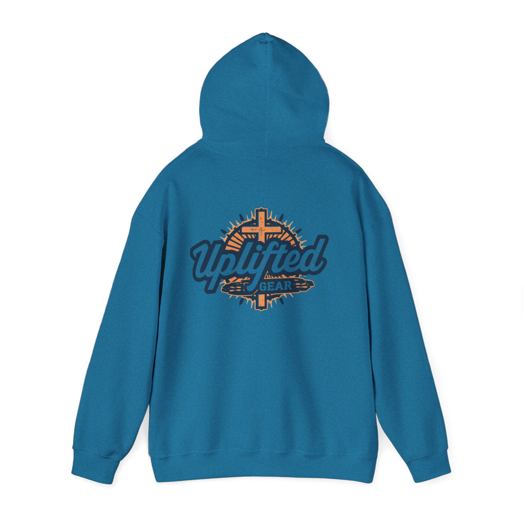 Uplifted Gear Christian Hoodie – Bold Logo Faith Hoodie for Inspired Living Printify