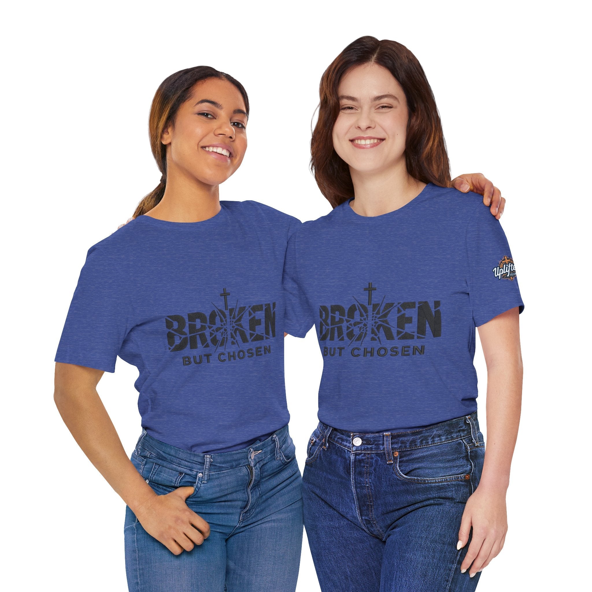 Broken But Chosen T-Shirt — Inspirational Faith Graphic Tee Printify