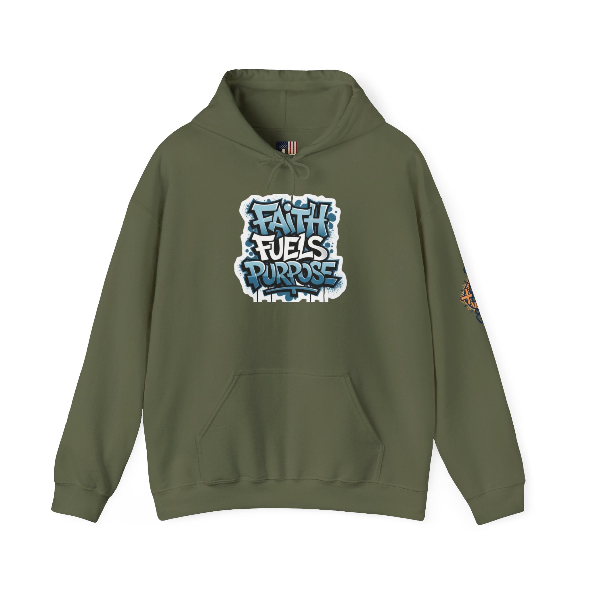 Faith Fuels Purpose Hoodie – Inspirational Christian Sweatshirt for Divine Drive & Unstoppable Belief Printify