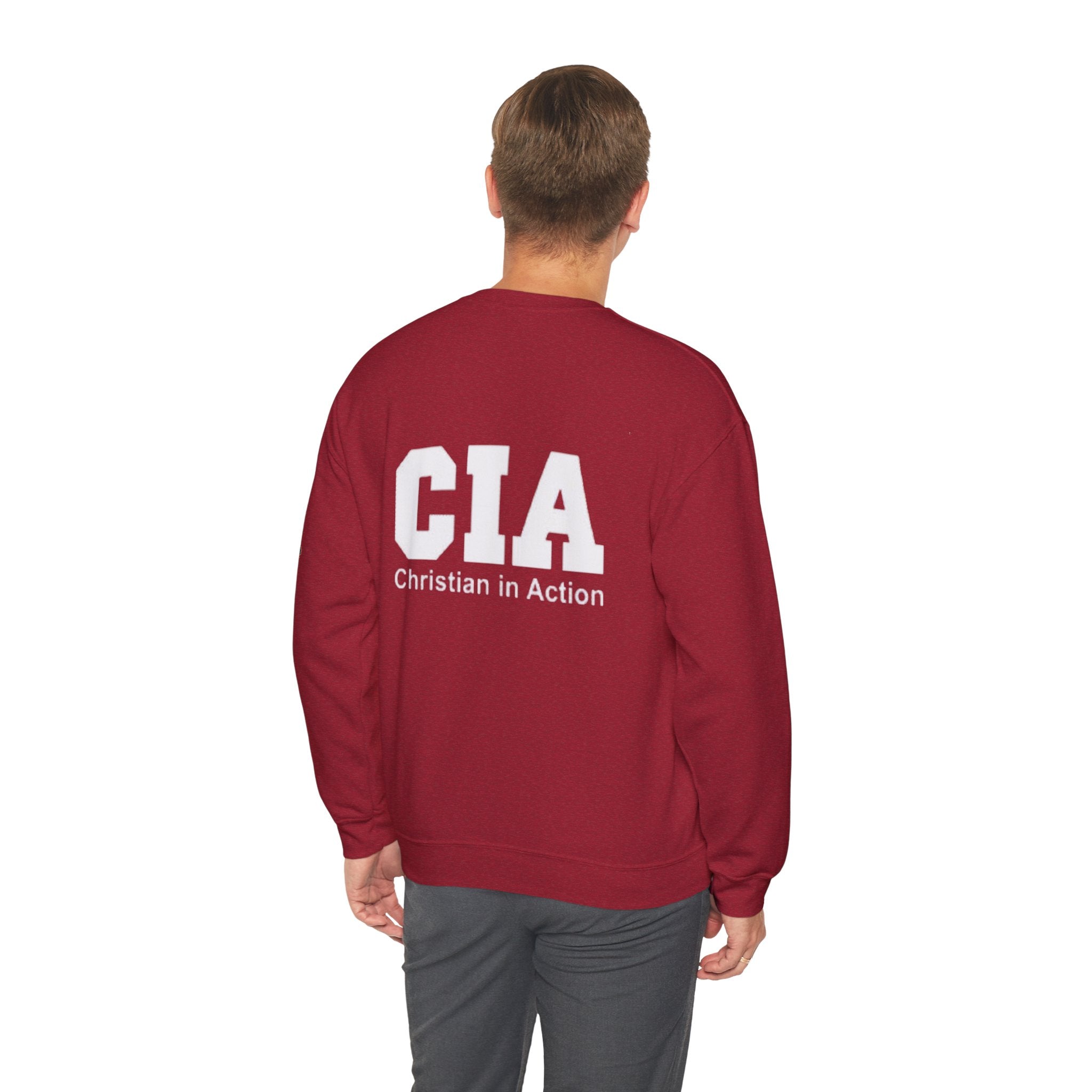 CIA Christian in Action Sweatshirt - Funny Faith Parody Sweatshirt - Mission Ready Apparel Printify
