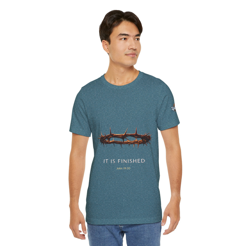 It Is Finished Crown of Thorns Tee — Christian John 19:30 Faith Shirt Printify