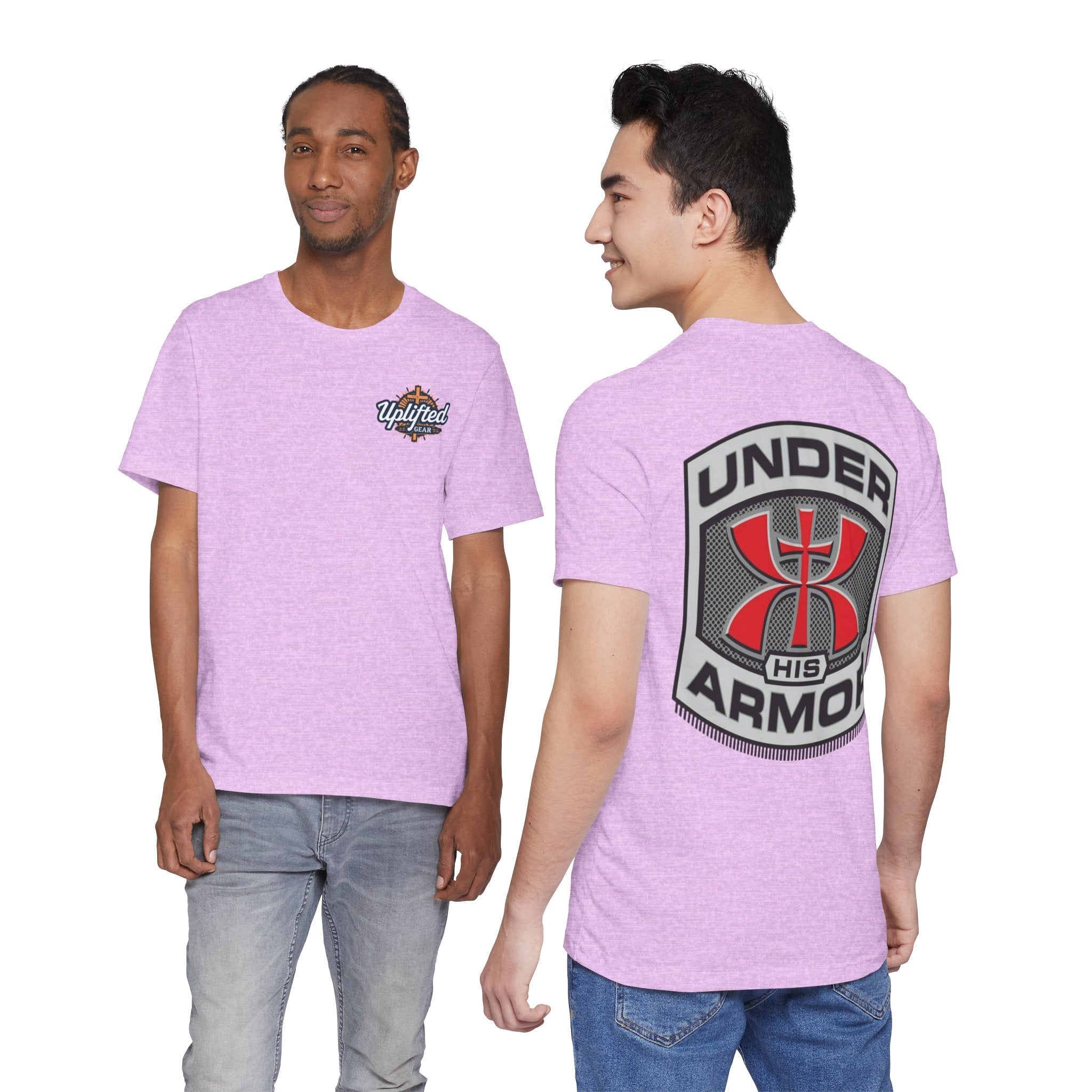 Under HIS Armor Christian T-Shirt — Faith-Inspired Under Armour Style Printify
