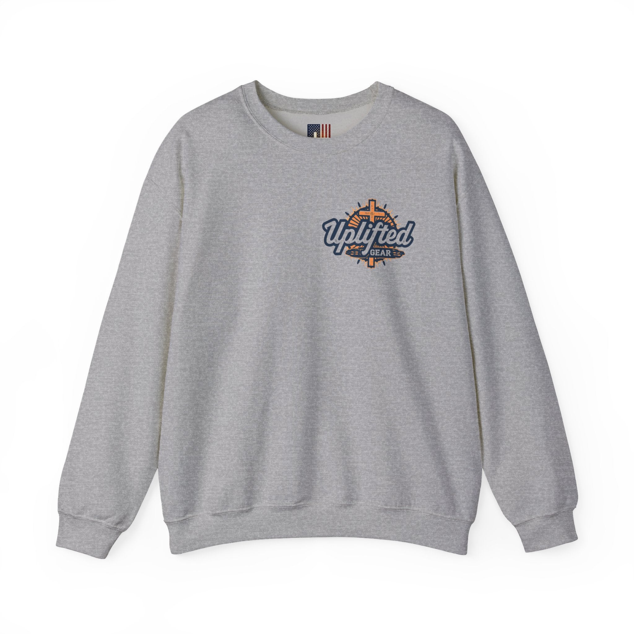 Jesus is King Sweatshirt – Bold Crown & Cross Christian Hoodie for Eternal Faith & Comfort Printify