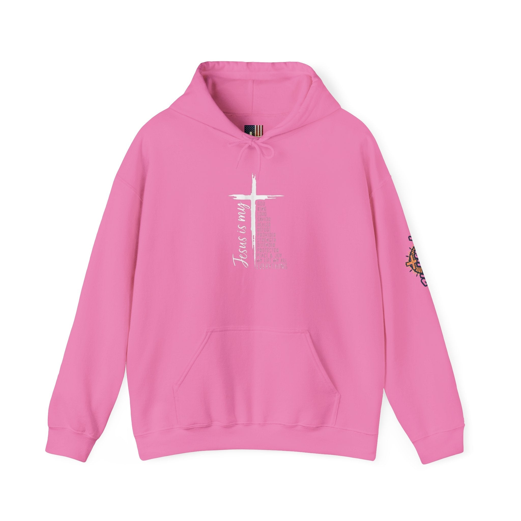 Jesus Is My Everything Hoodie – Cross List God King Lord Savior Christian Sweatshirt for Total Surrender Faith Printify