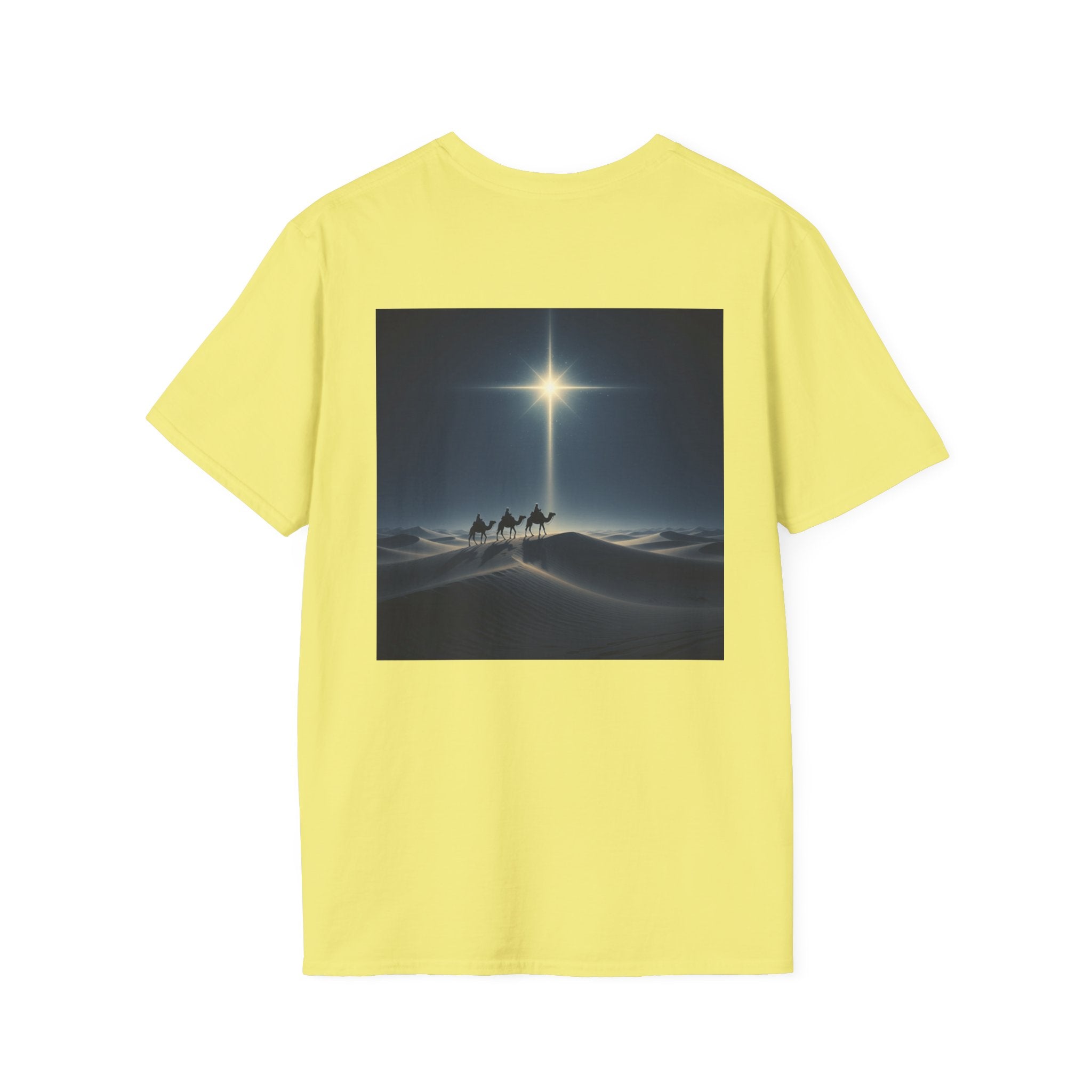 3 Wise Men T-shirt – Magi Camels Nativity Journey Christian Christmas T-shirt for Epiphany Faith & Holy Night Printify