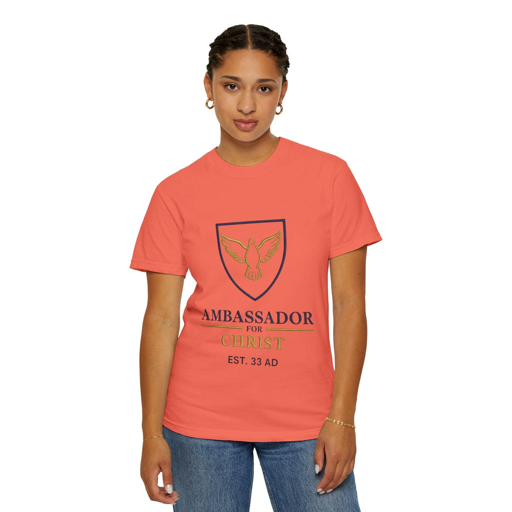 Ambassador for Christ T-Shirt – Established 33 AD Christian Tee for Bold Faith Printify