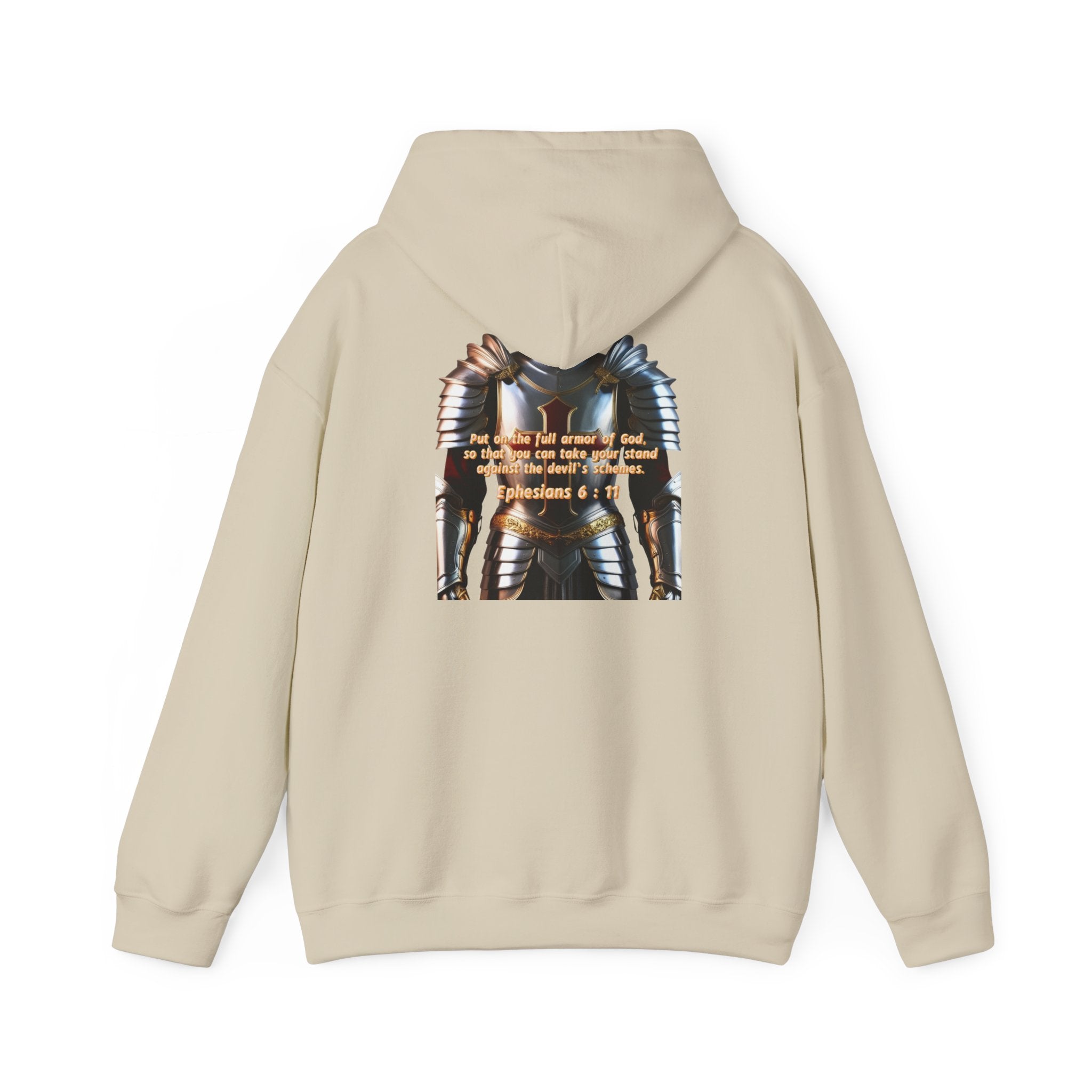 Religious Graphic Armor Of God Design - Unisex Heavy Blend™ Hooded Sweatshirt Printify