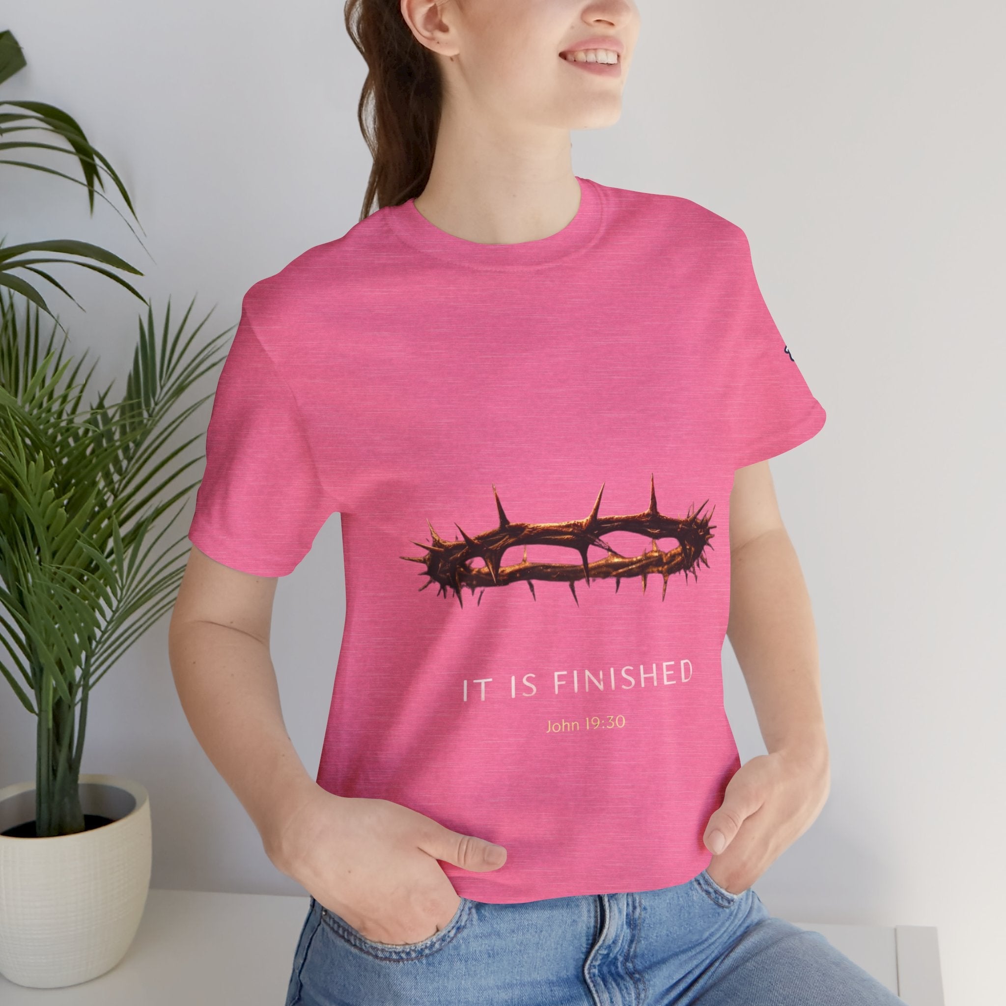 It Is Finished Crown of Thorns Tee — Christian John 19:30 Faith Shirt Printify