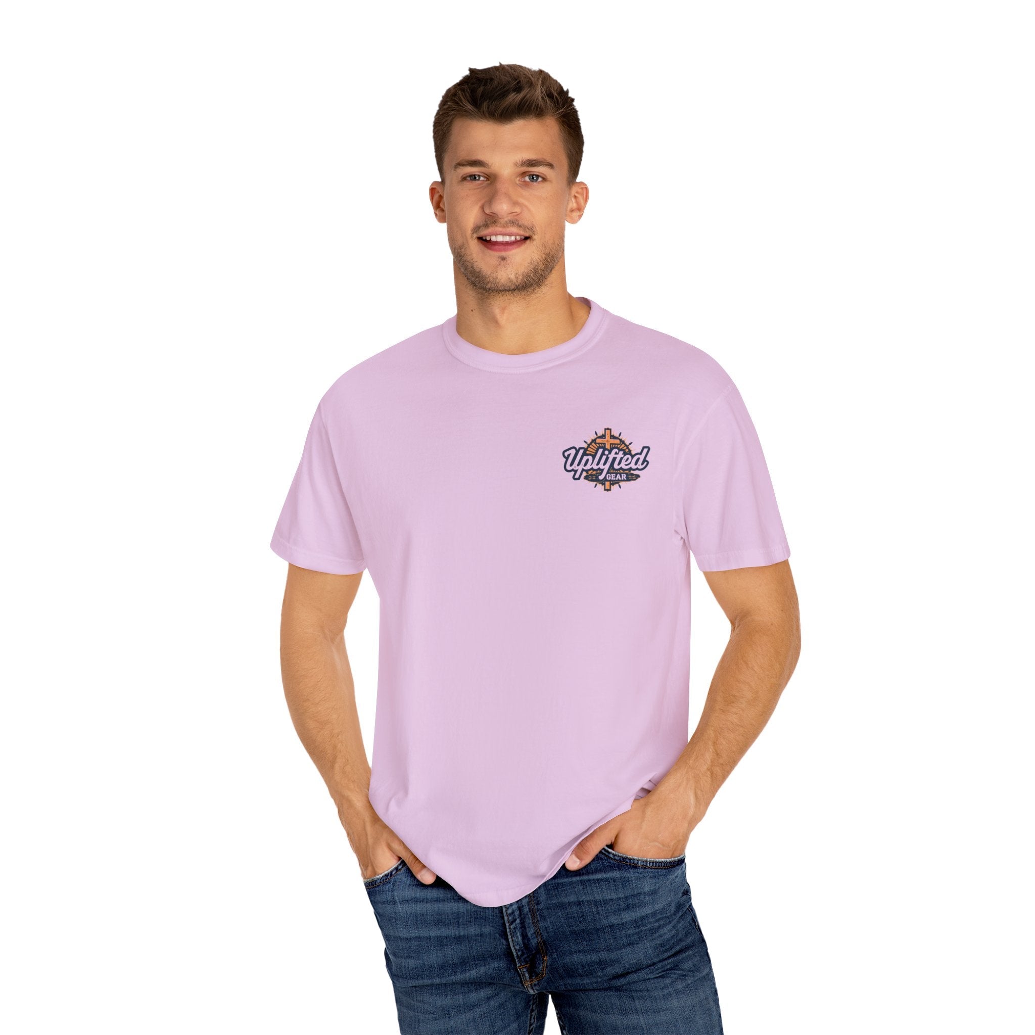 Bible Verse Unisex Garment-Dyed T-shirt - Isaiah 41 : 10 Printify