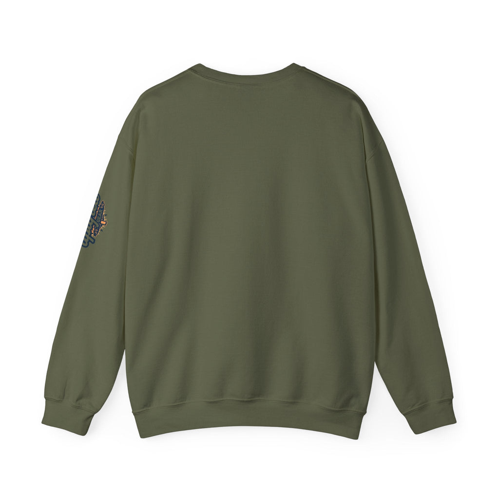 Jesus Calling Sweatshirt – Funny Cell Phone Screen Christian Sweatshirt for Divine Connection & Faith Humor Printify