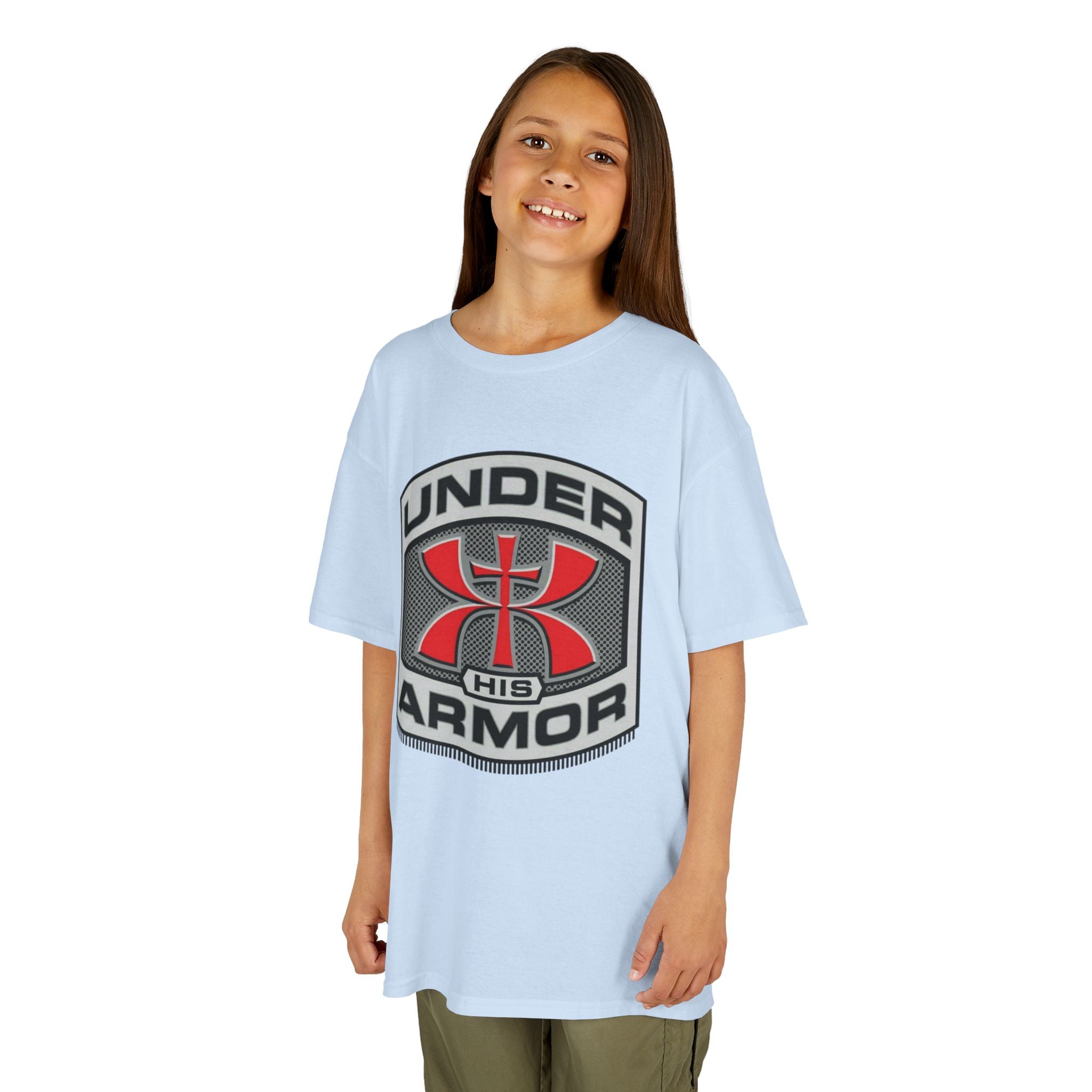 Under HIS Armor Christian T-Shirt — Faith-Inspired Under Armour Style Printify