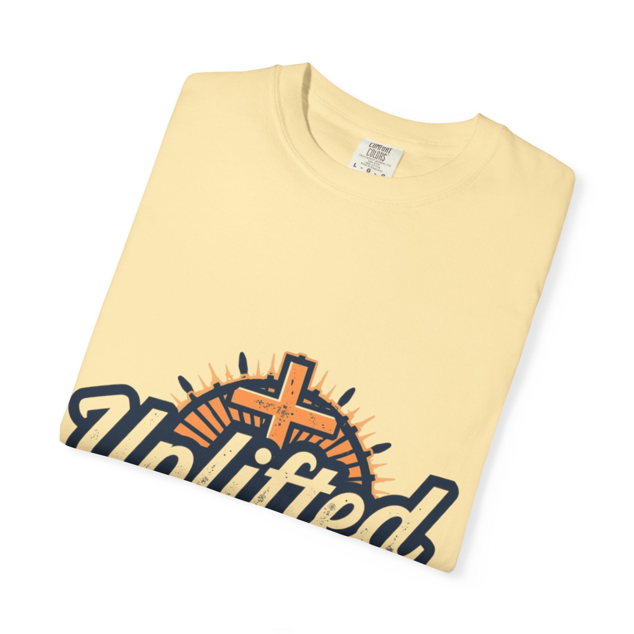 Uplifted Gear Christian T-Shirt – Bold Logo Faith Tee for Inspired Living Printify