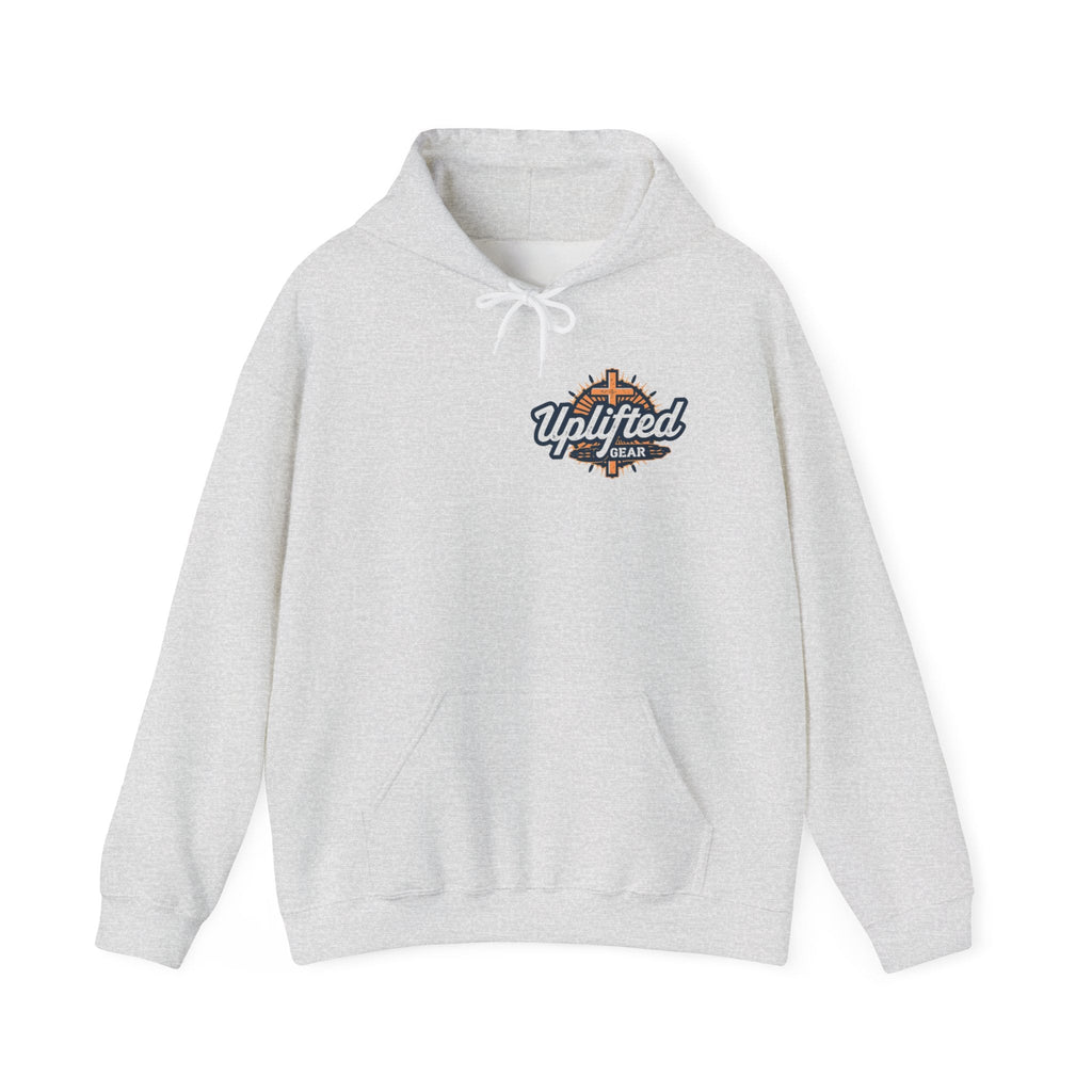 Uplifted Gear Christian Hoodie – Bold Logo Faith Hoodie for Inspired Living Printify