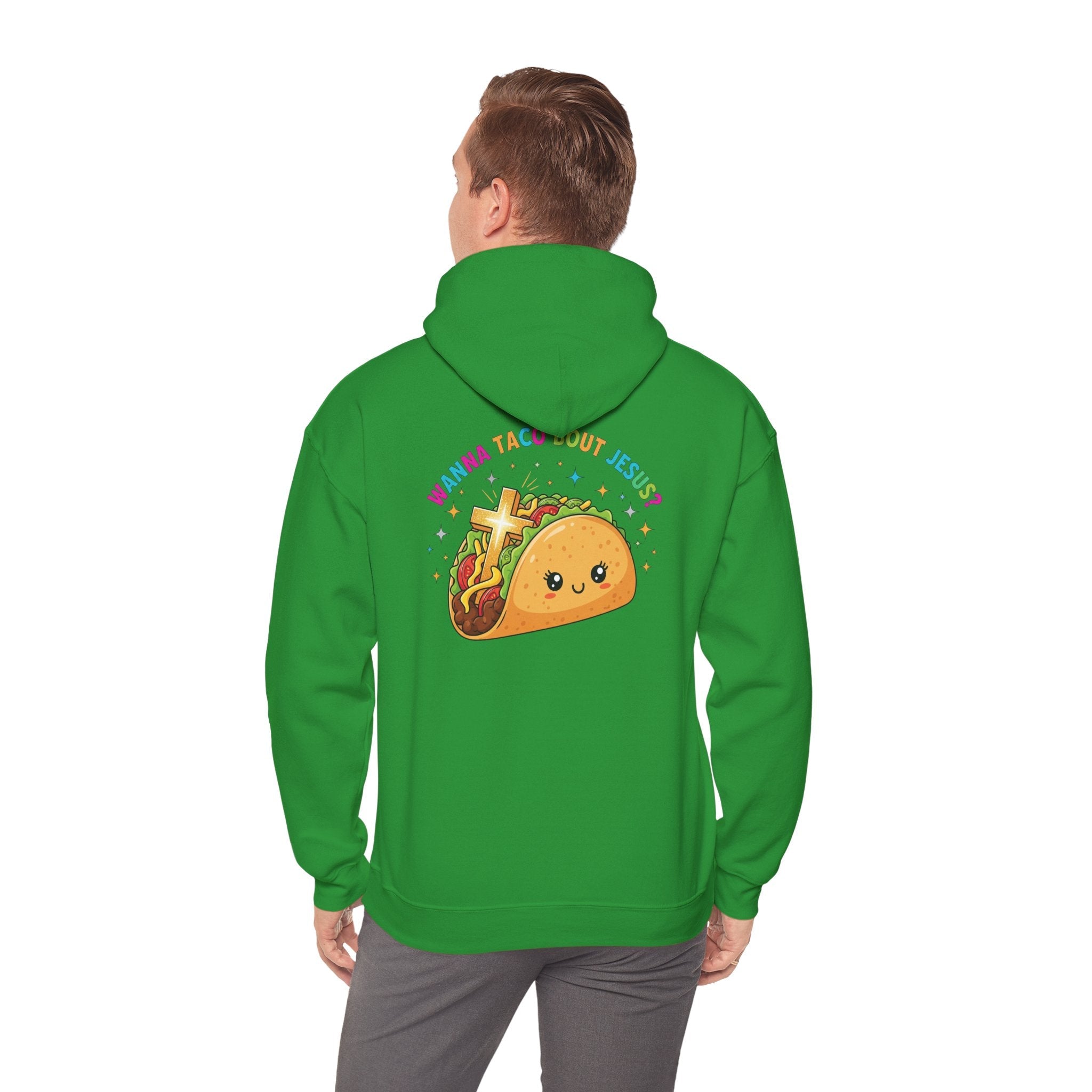 Wanna Taco 'Bout Hoodie – Cozy Christian Pun Hoodie for Faith & Fun Printify