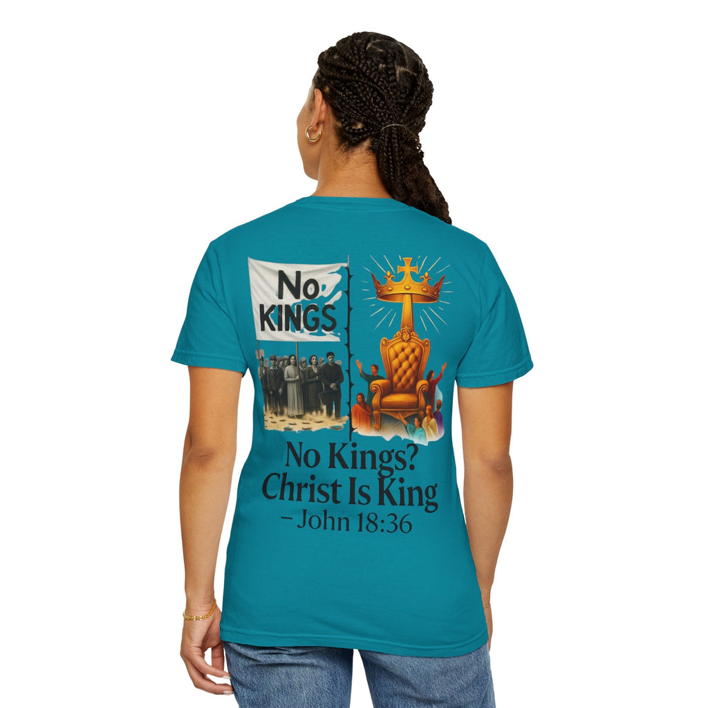 No Kings? Christ is King T-Shirt – Bold Christian Faith Tee for Devoted Believers Printify