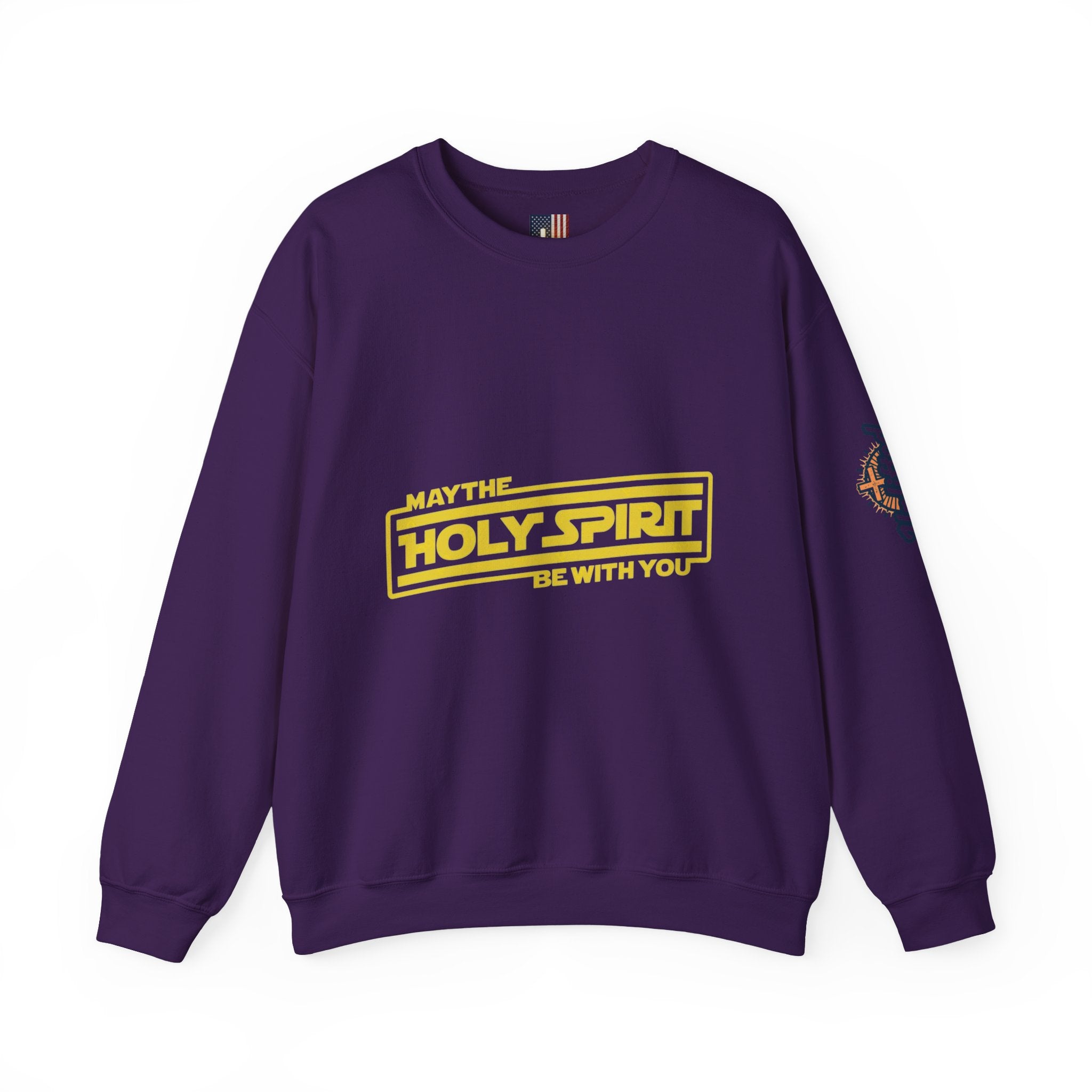 May the Holy Spirit Be With You Sweatshirt - Christian Star Wars Parody Sweatshirt Printify