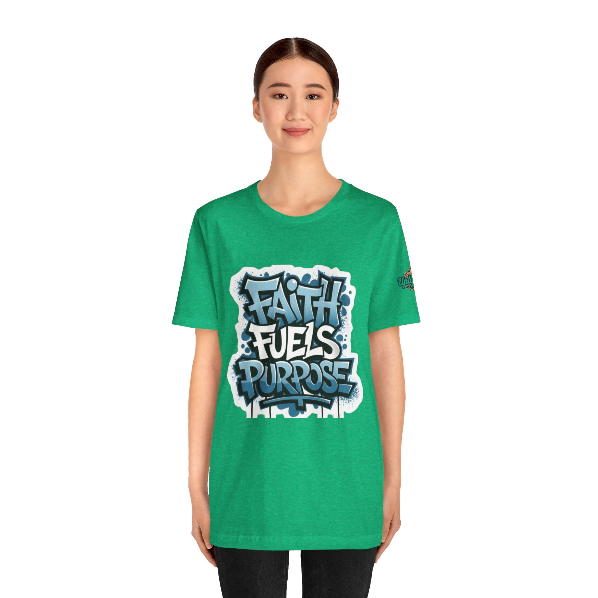 Faith Fuels Purpose T-shirt – Inspirational Christian T-shirt for Divine Drive & Unstoppable Belief Printify
