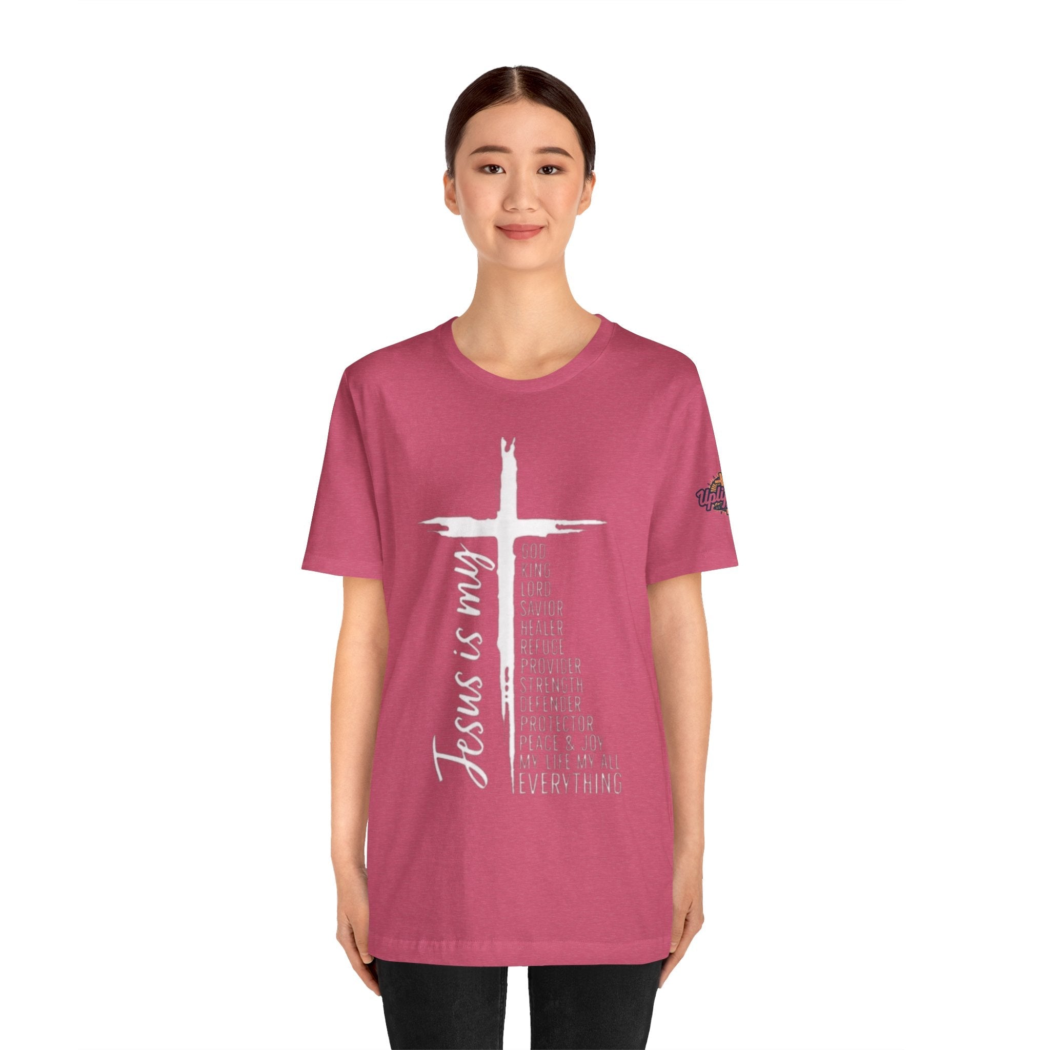 Jesus Is My Everything T-shirt – Cross List God King Lord Savior Christian T-shirt for Total Surrender Faith Printify
