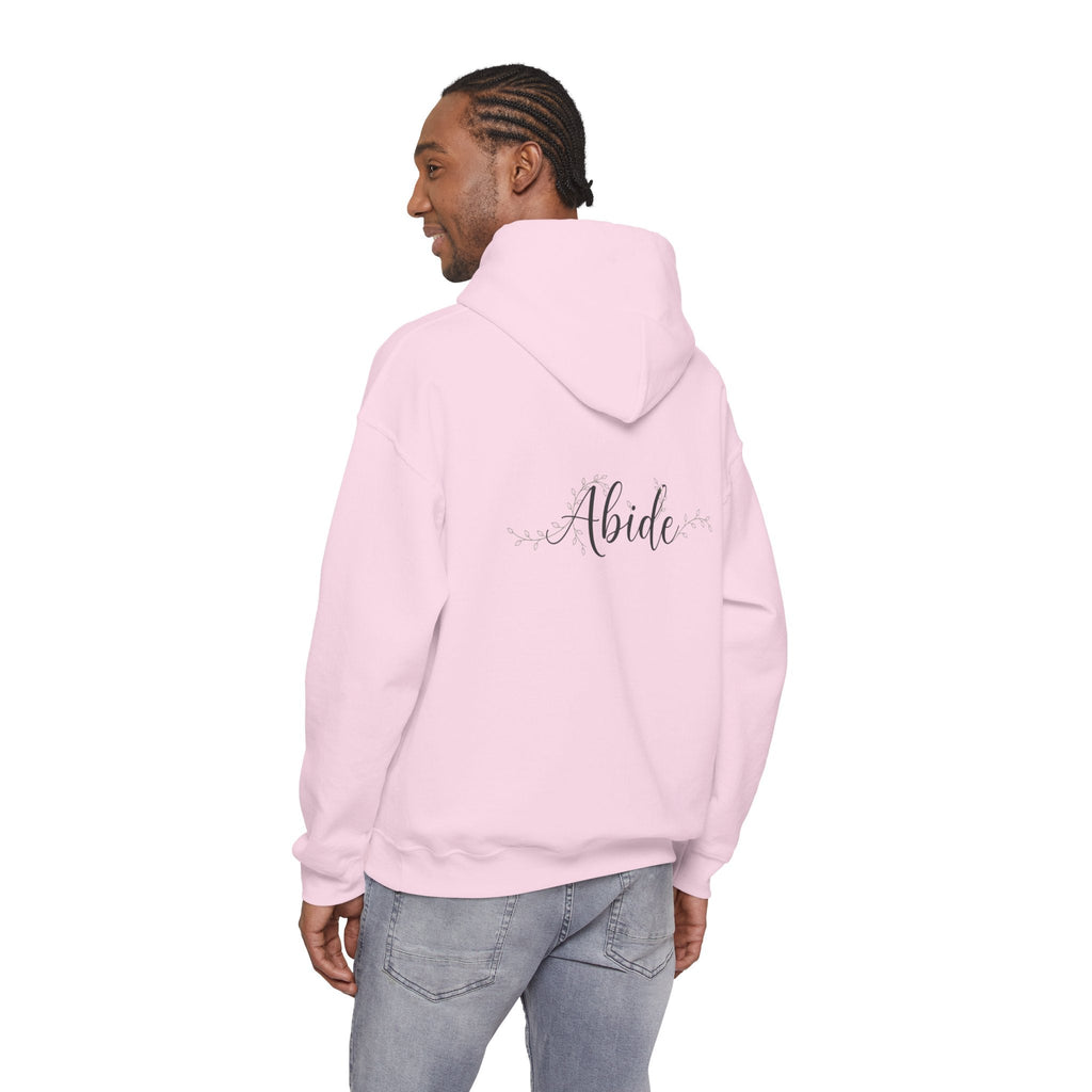 Abide Hoodie – Vine Wrapped John 15:5 Christian Hoodie for Cozy Devotion Printify