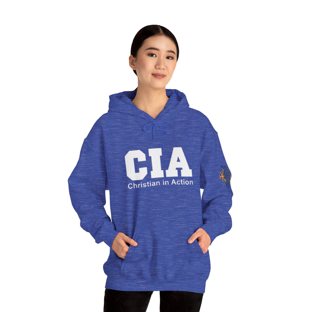 CIA Christian in Action Hoodie - Funny Faith Parody Hoodie - Mission Ready Apparel Printify