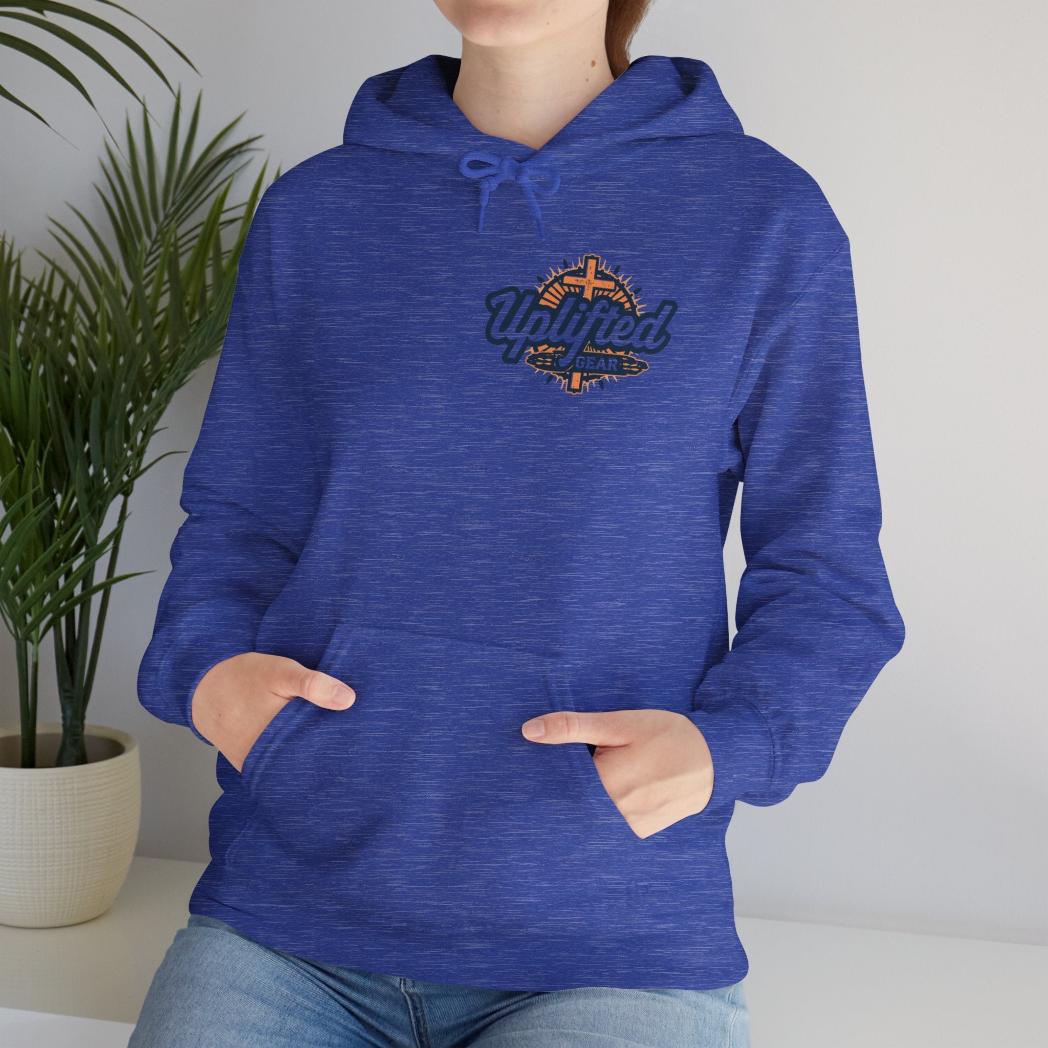 Trust in The Lord Proverbs 3:5-6 Biblical Design Unisex Heavy Blend™ Hooded Sweatshirt Printify