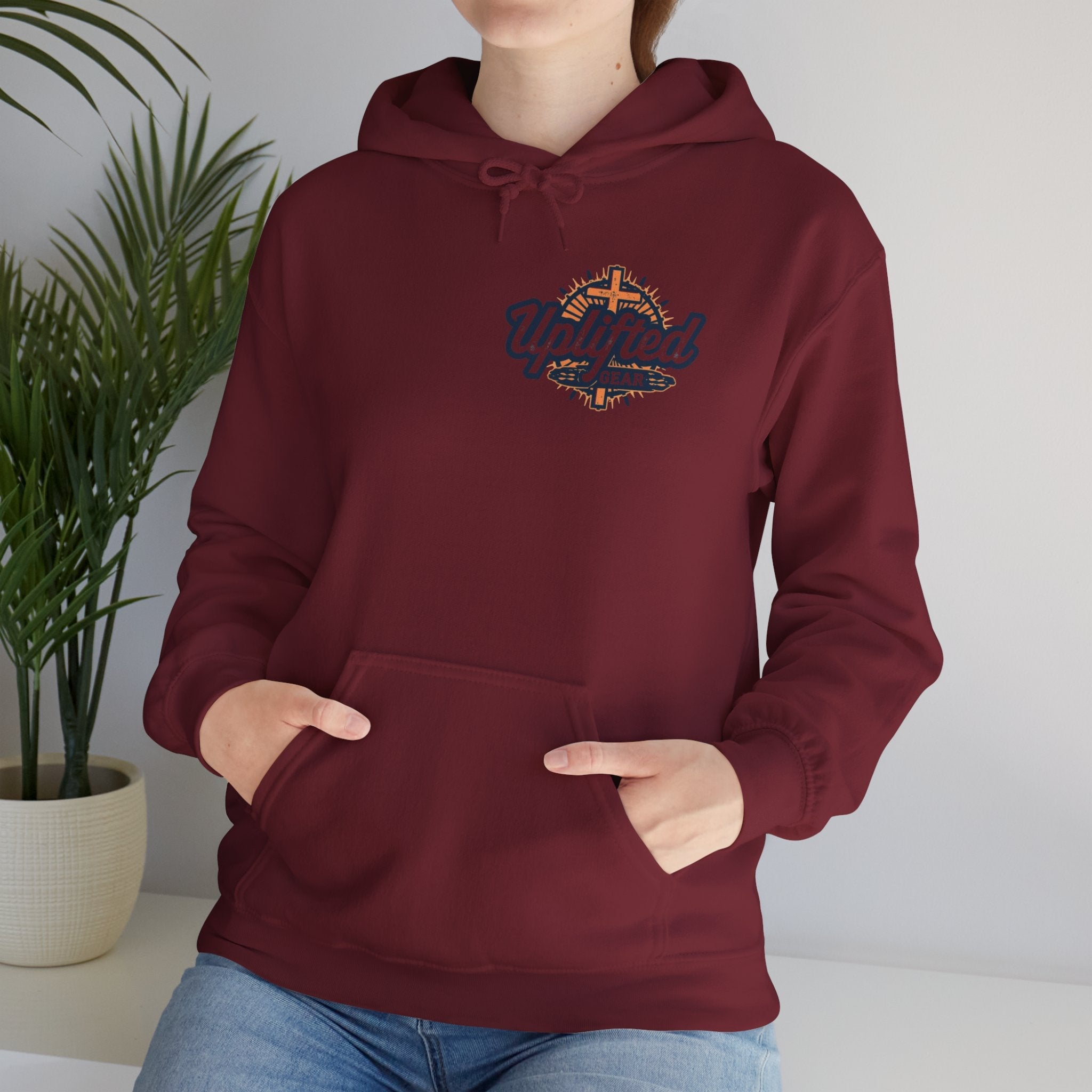 Trust in The Lord Proverbs 3:5-6 Biblical Design Unisex Heavy Blend™ Hooded Sweatshirt Printify