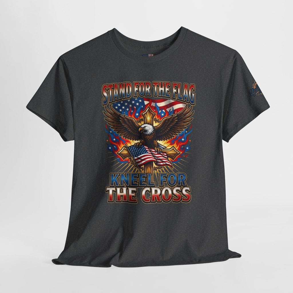 Stand for the Flag Kneel for the Cross T-shirt | Patriotic Eagle T-shirt Printify