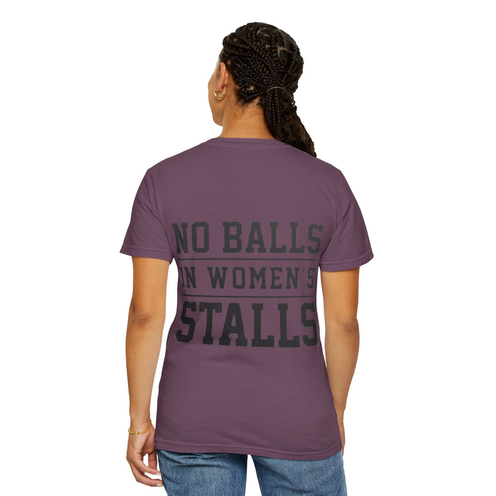 No Balls in Women’s Stalls Graphic Tee — Uplifted Sports Vibe T-Shirt Printify