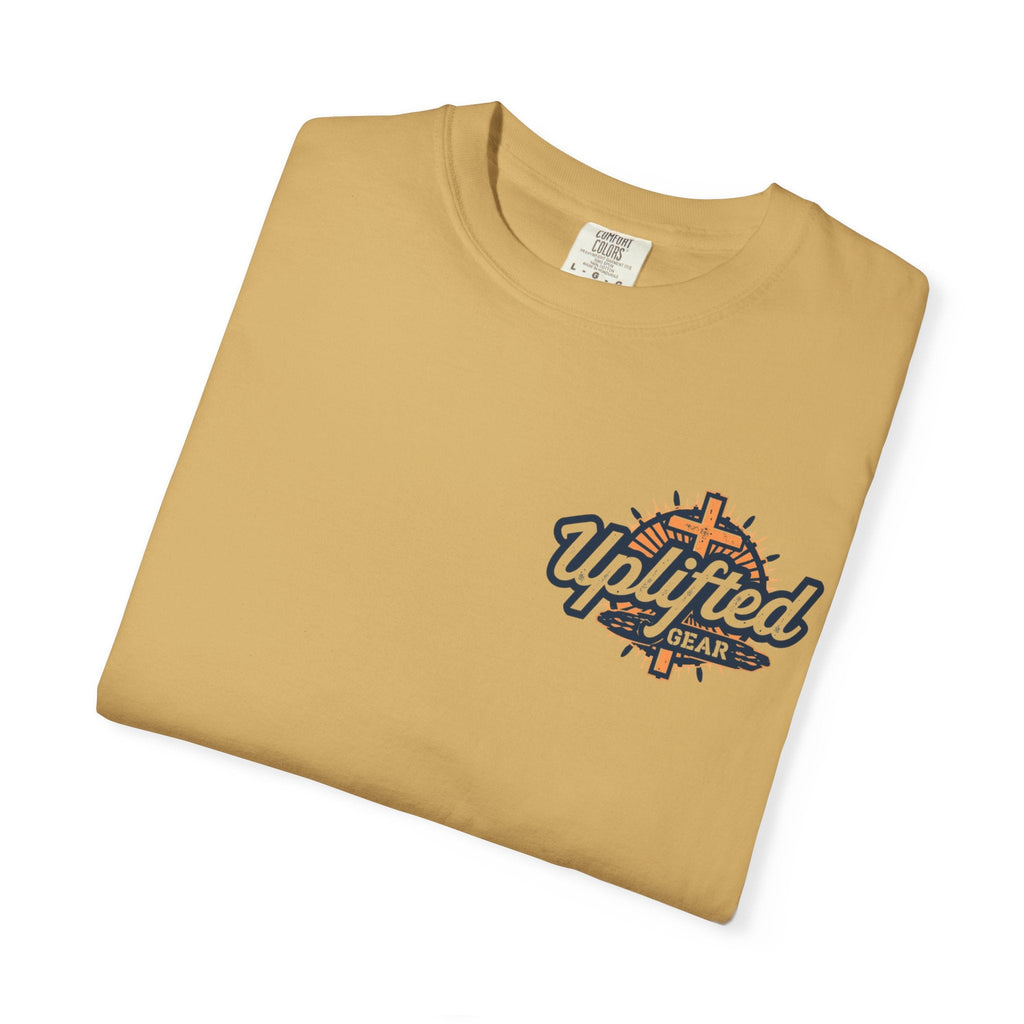 Jesus Saves T-shirt – Radiant Cross & Rays of Light Christian T-shirt for Eternal Hope & Faith Printify
