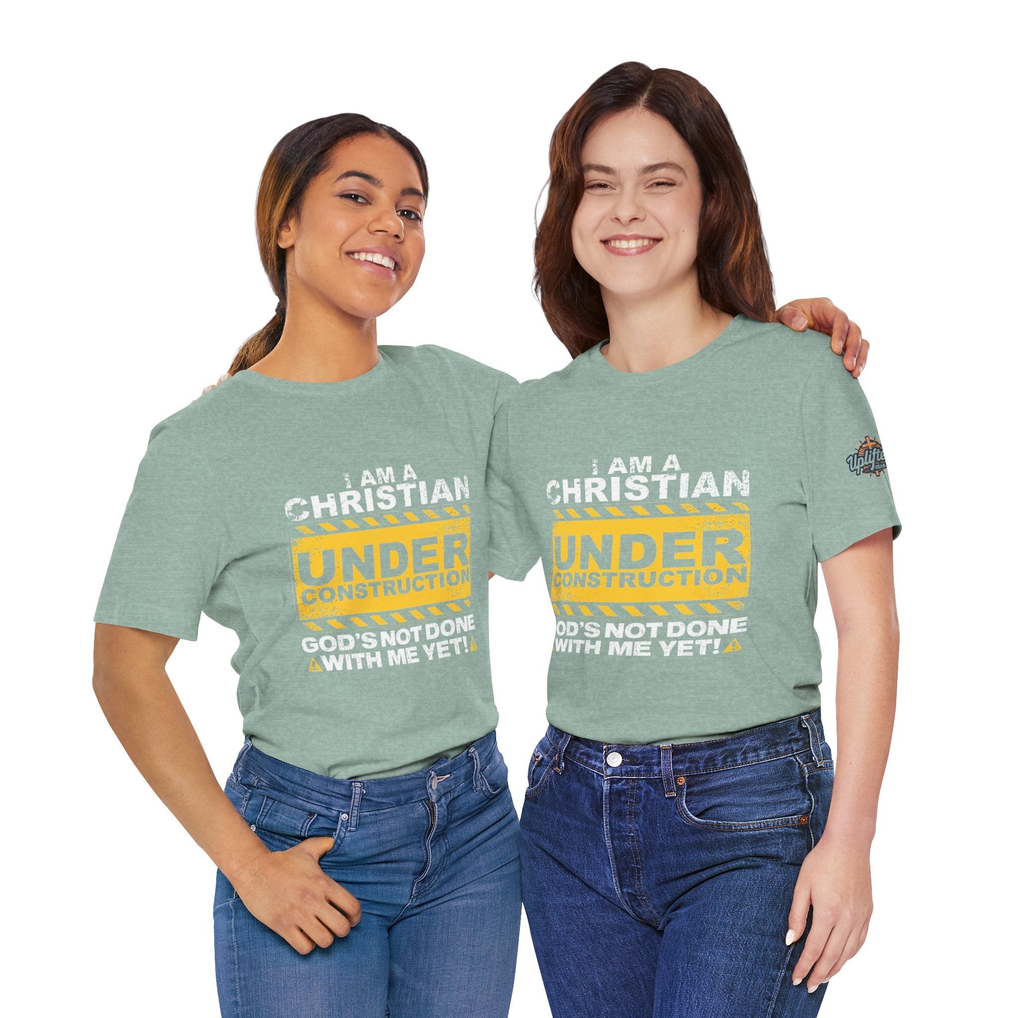 Christian Under Construction T-shirt | God Is Not Done With Me Yet T-shirt Printify