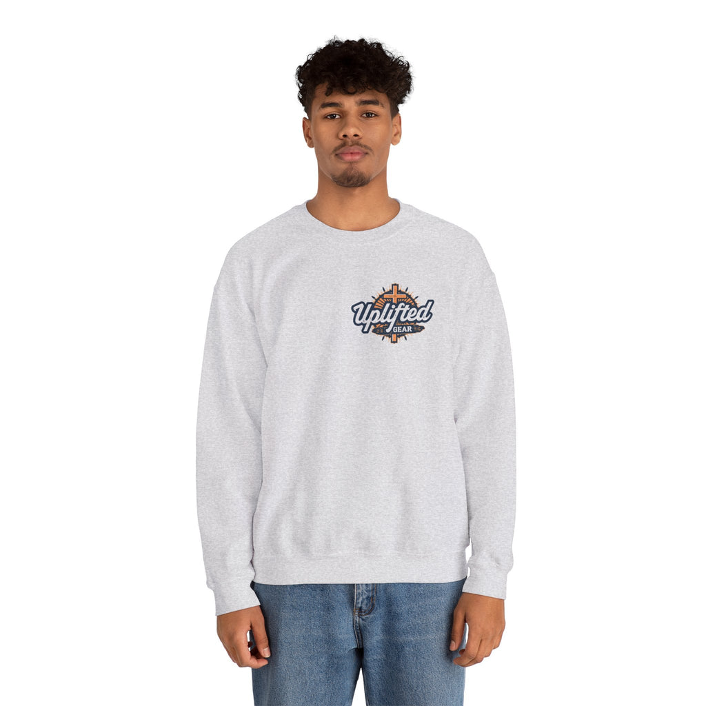 Strong and Courageous Sweatshirt – Joshua 1:9 Canine Pawprint Desert Christian Sweatshirt for Dog Lovers Printify