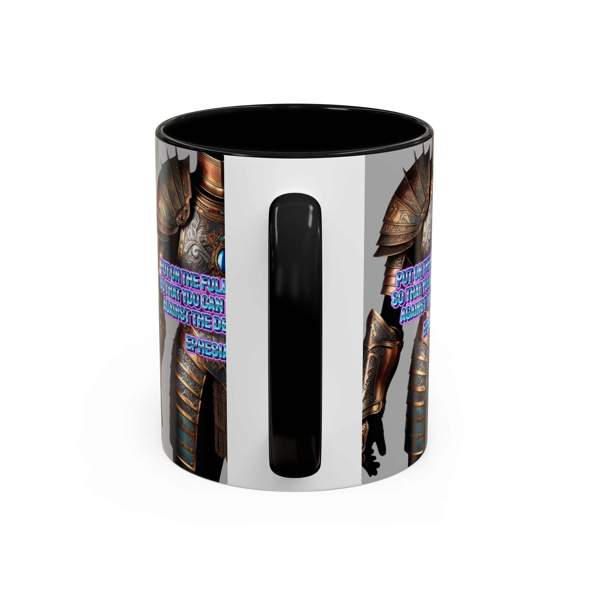 Religious Graphic Armor Of God Design - Accent Coffee Mug (11, 15oz) Printify