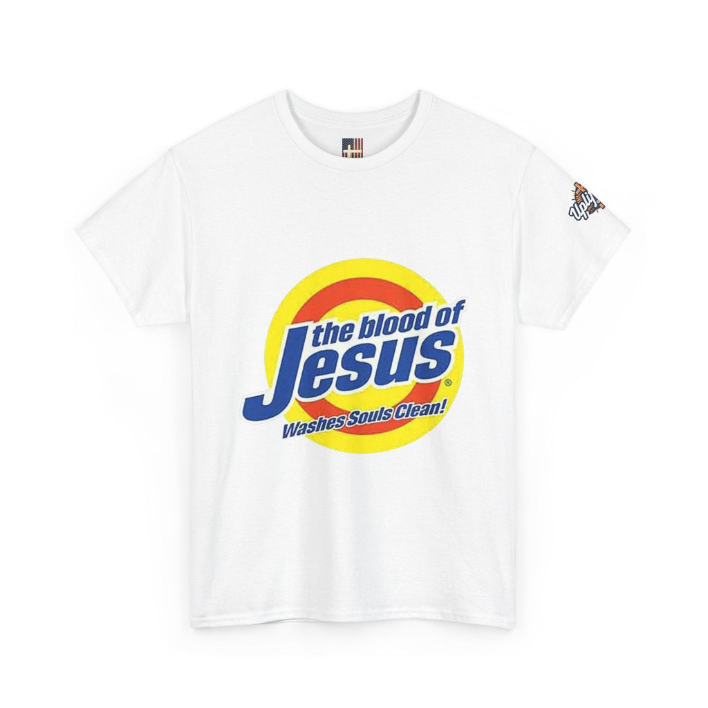 Blood of Jesus Washes Souls Clean T-shirt - Funny Tide Parody - Christian Faith T-shirt Printify