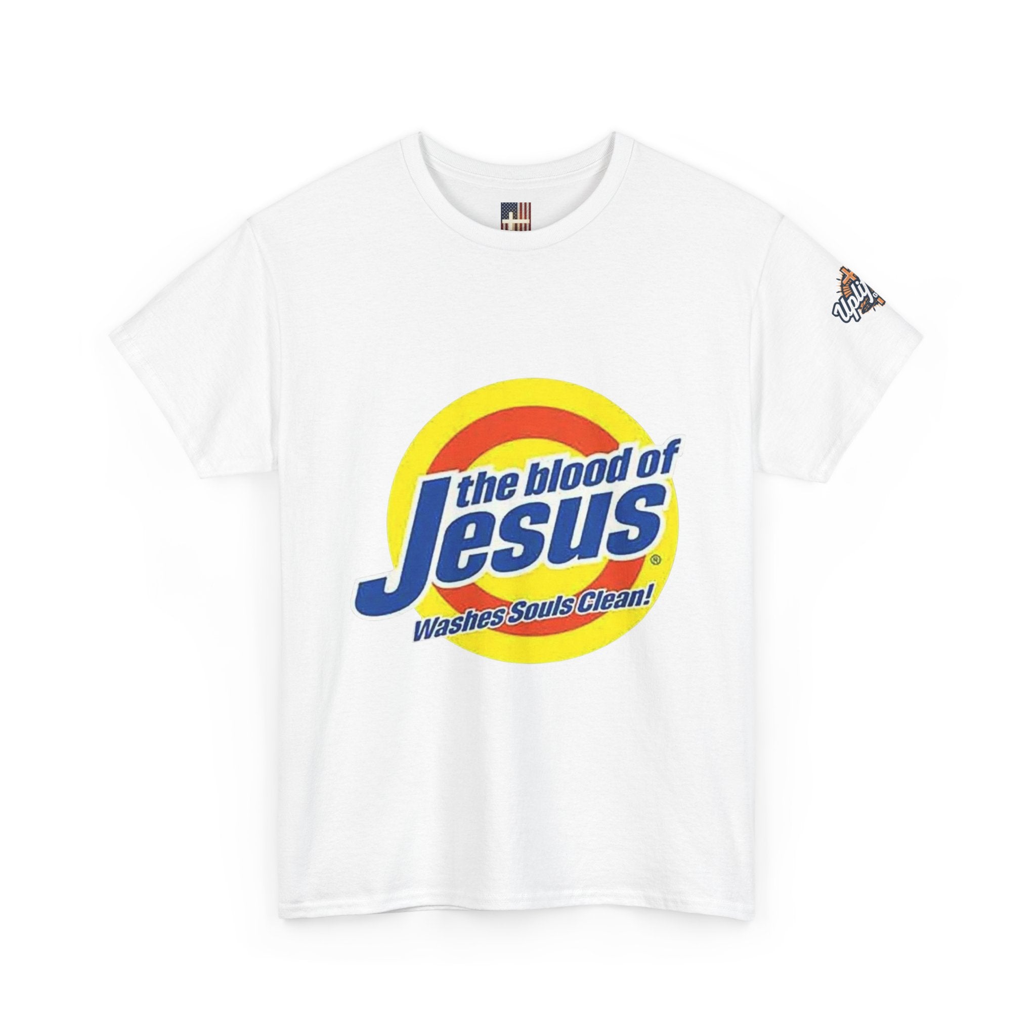 Blood of Jesus Washes Souls Clean T-shirt - Funny Tide Parody - Christian Faith T-shirt Printify