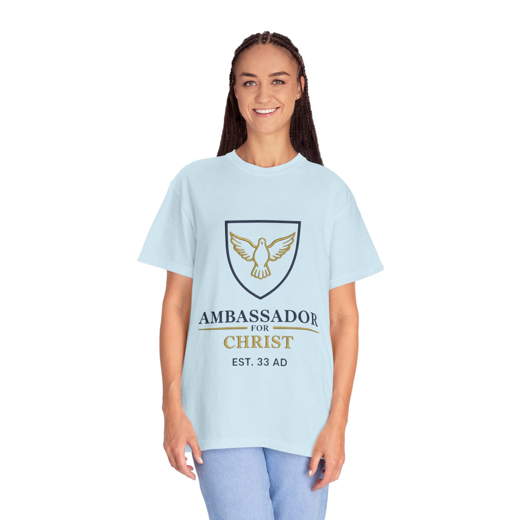 Ambassador for Christ T-Shirt – Established 33 AD Christian Tee for Bold Faith Printify
