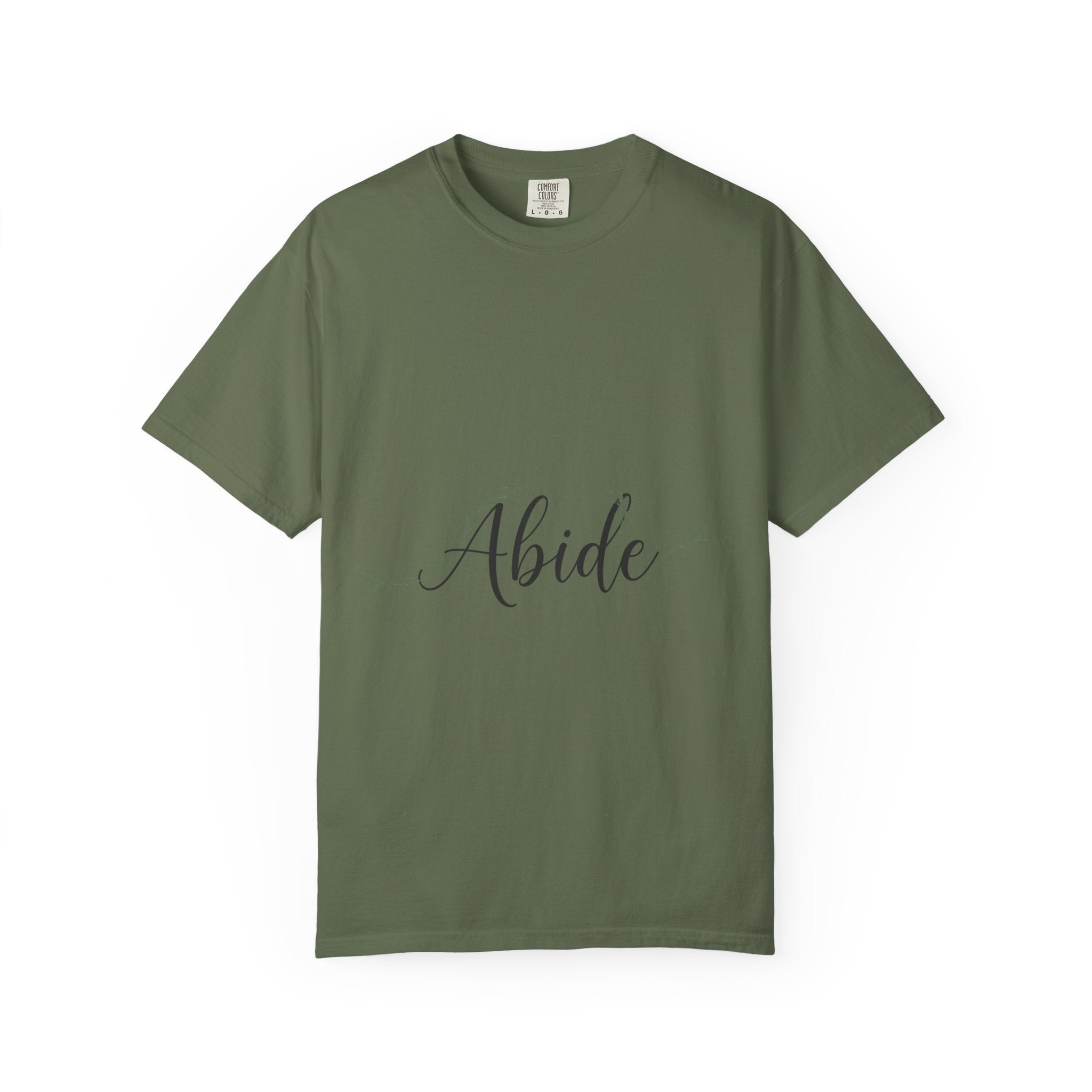Abide in the Lord T-Shirt – Vine Design Christian Tee for Faithful Hearts Printify