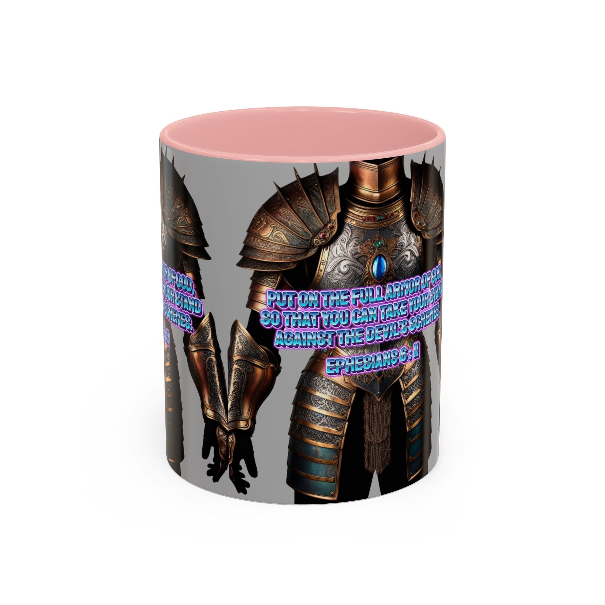 Religious Graphic Armor Of God Design - Accent Coffee Mug (11, 15oz) Printify
