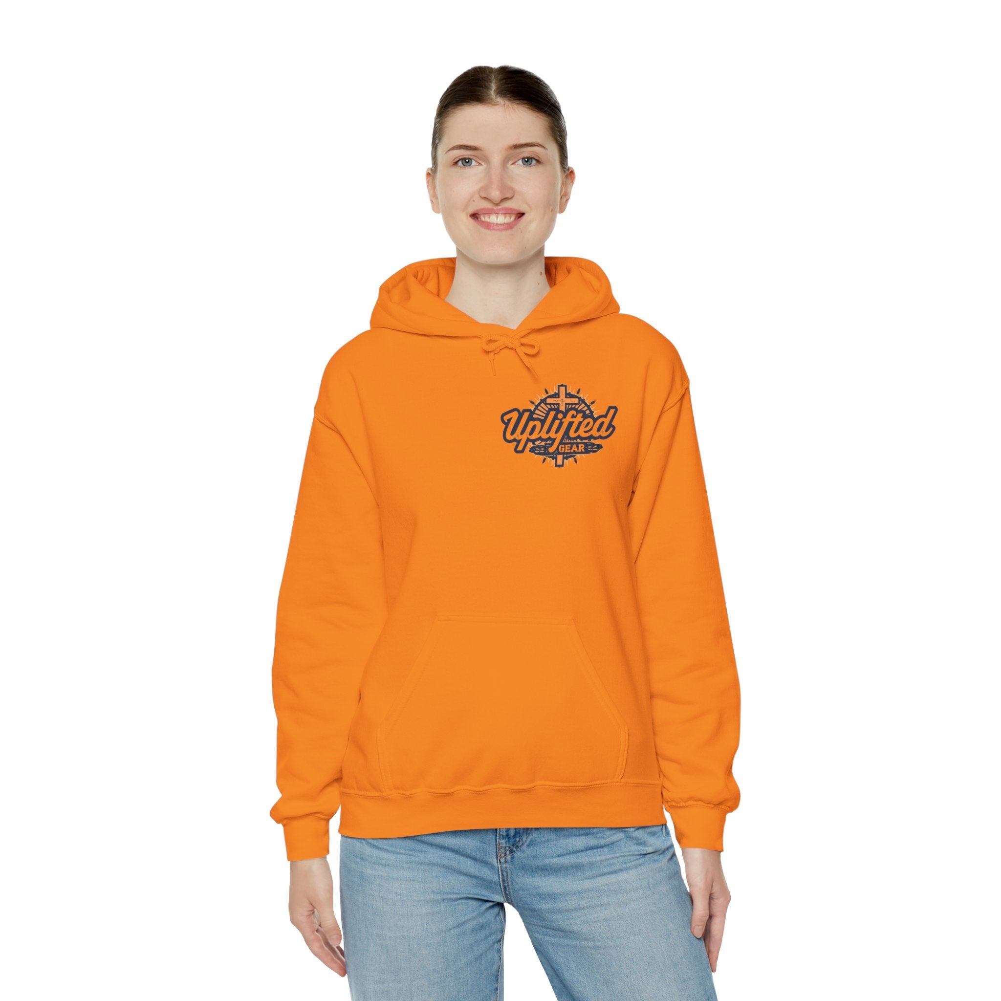 Christ is King Hoodie – Bold Crown & Cross Christian Sweatshirt for Unshakable Faith Printify