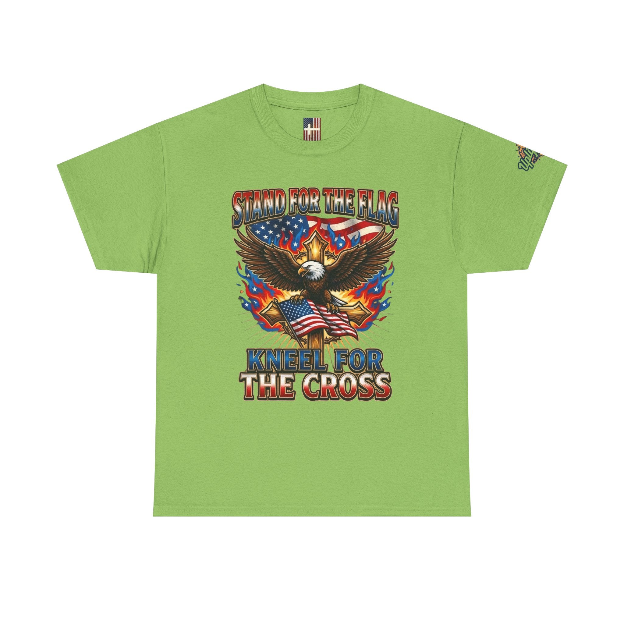 Stand for the Flag Kneel for the Cross T-shirt | Patriotic Eagle T-shirt Printify