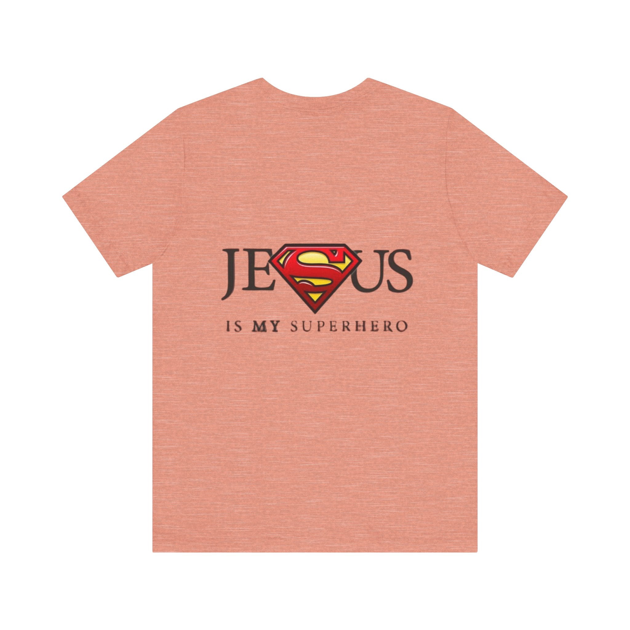 Jesus Is My Superhero T-Shirt — Faith-Based Superman-Inspired Tee Printify