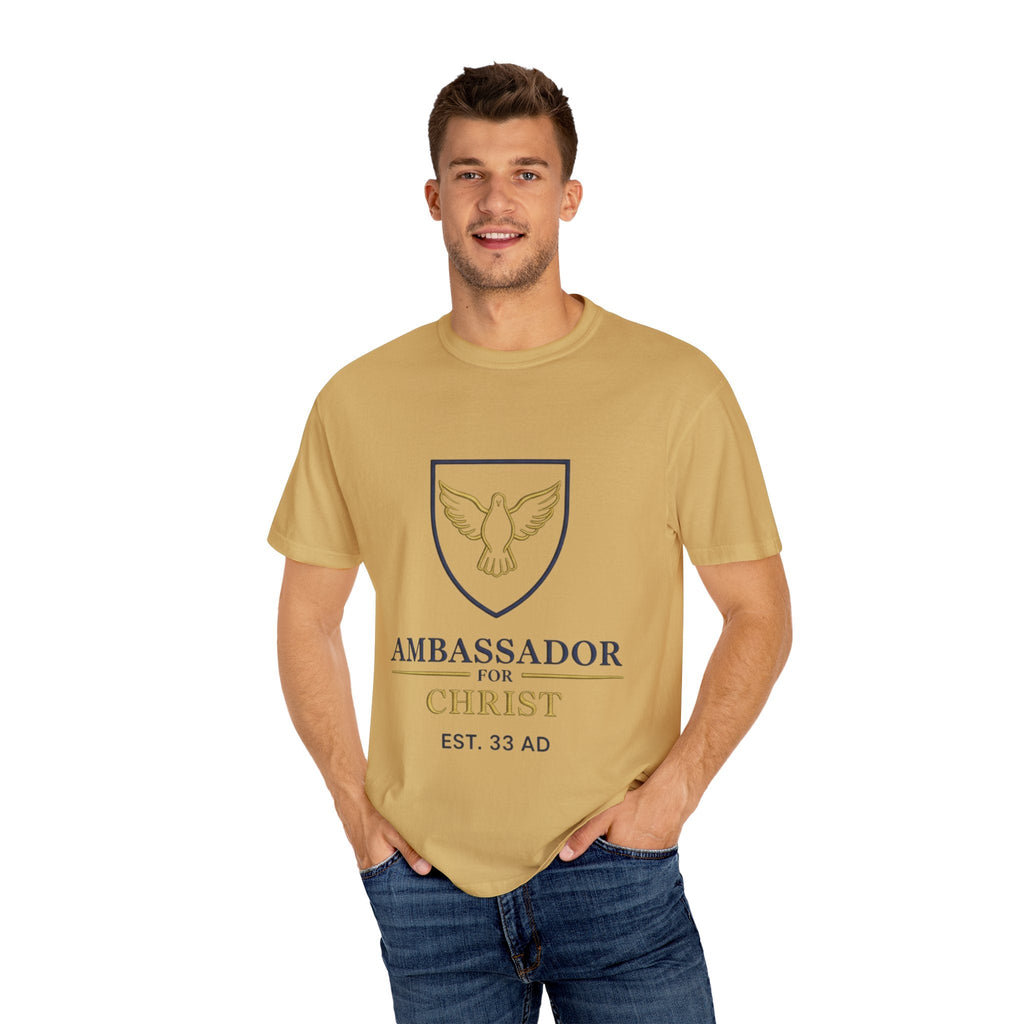 Ambassador for Christ T-Shirt – Established 33 AD Christian Tee for Bold Faith Printify