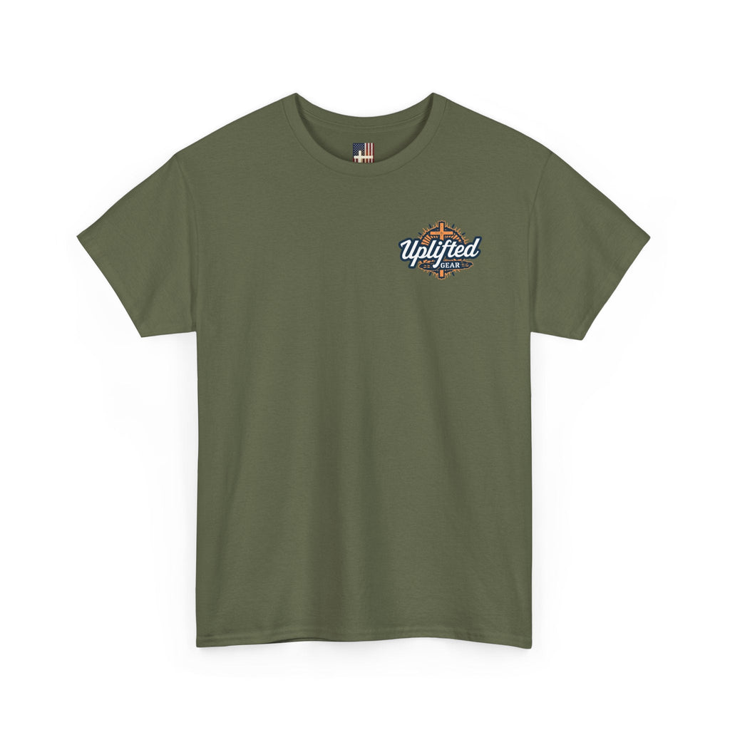 Walk By Faith Footprint T-Shirt Printify