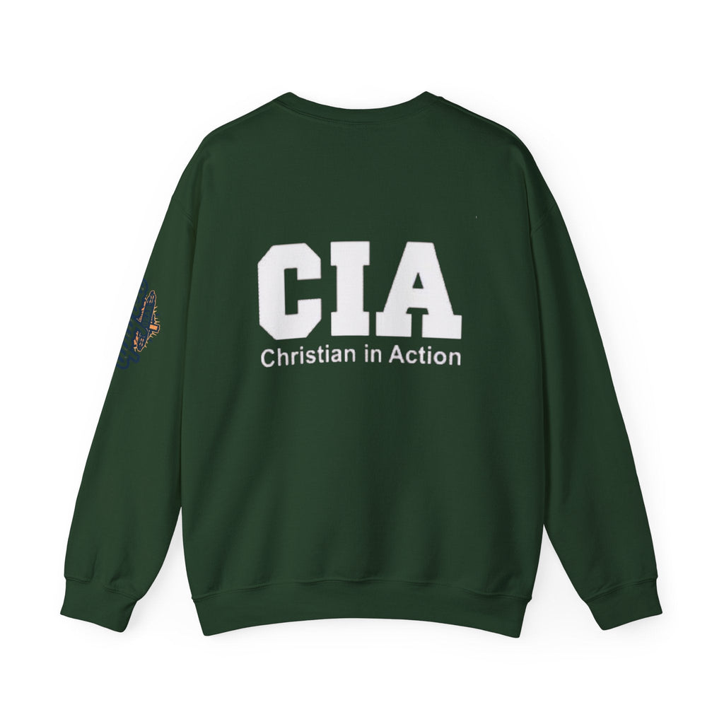 CIA Christian in Action Sweatshirt - Funny Faith Parody Sweatshirt - Mission Ready Apparel Printify