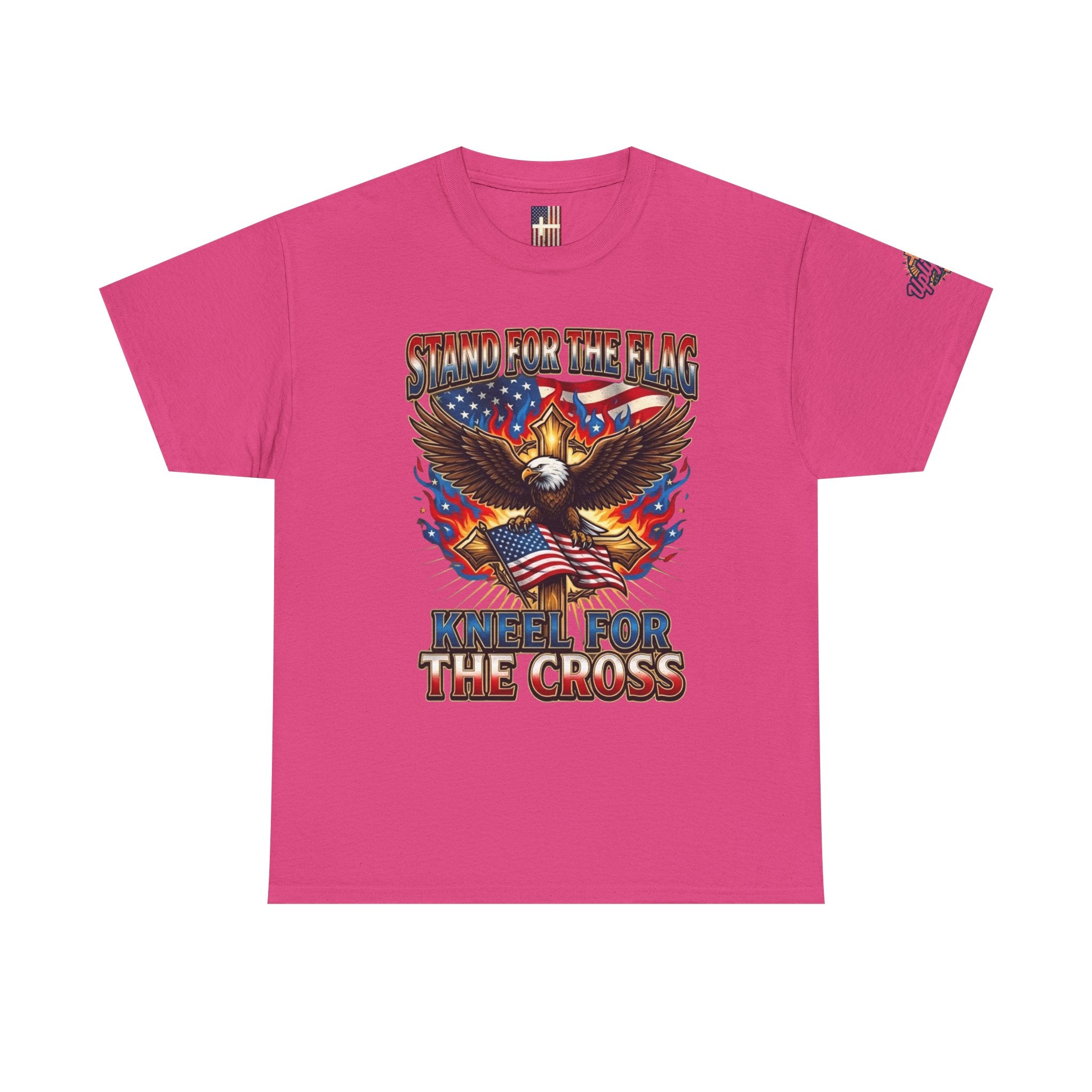 Stand for the Flag Kneel for the Cross T-shirt | Patriotic Eagle T-shirt Printify