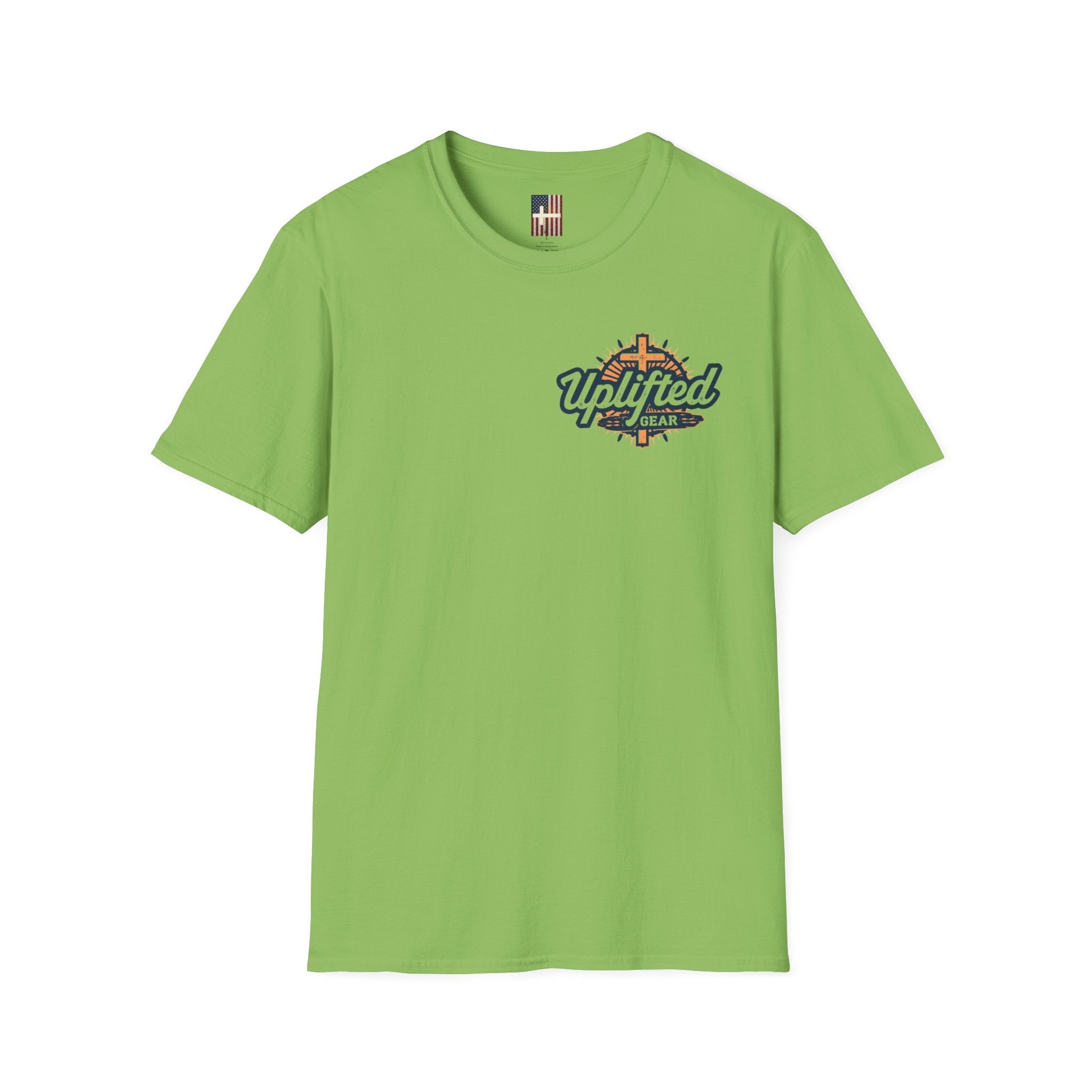 Joy to the World T-shirt – Wreath Earth Nativity Christian Christmas T-shirt for Isaiah 9:6 Holiday Faith & Festive Joy Printify