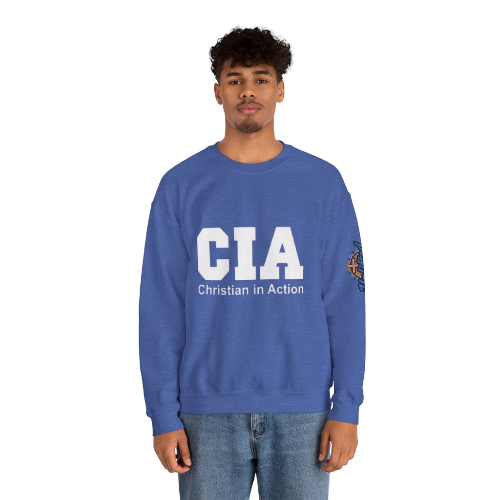 CIA Christian in Action Sweatshirt - Funny Faith Parody Sweatshirt - Mission Ready Apparel Printify