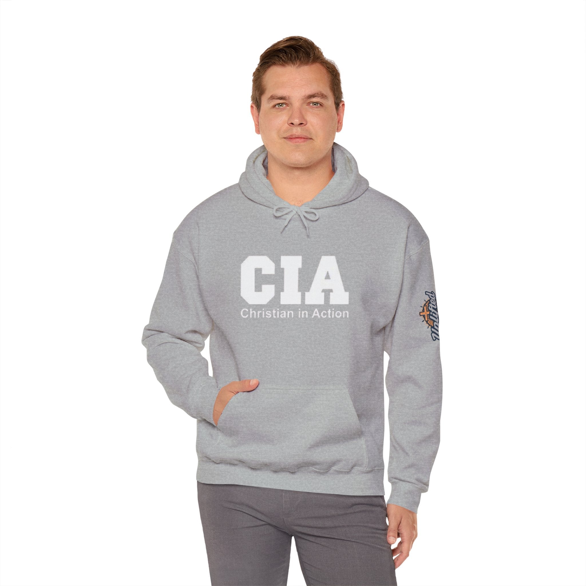 CIA Christian in Action Hoodie - Funny Faith Parody Hoodie - Mission Ready Apparel Printify
